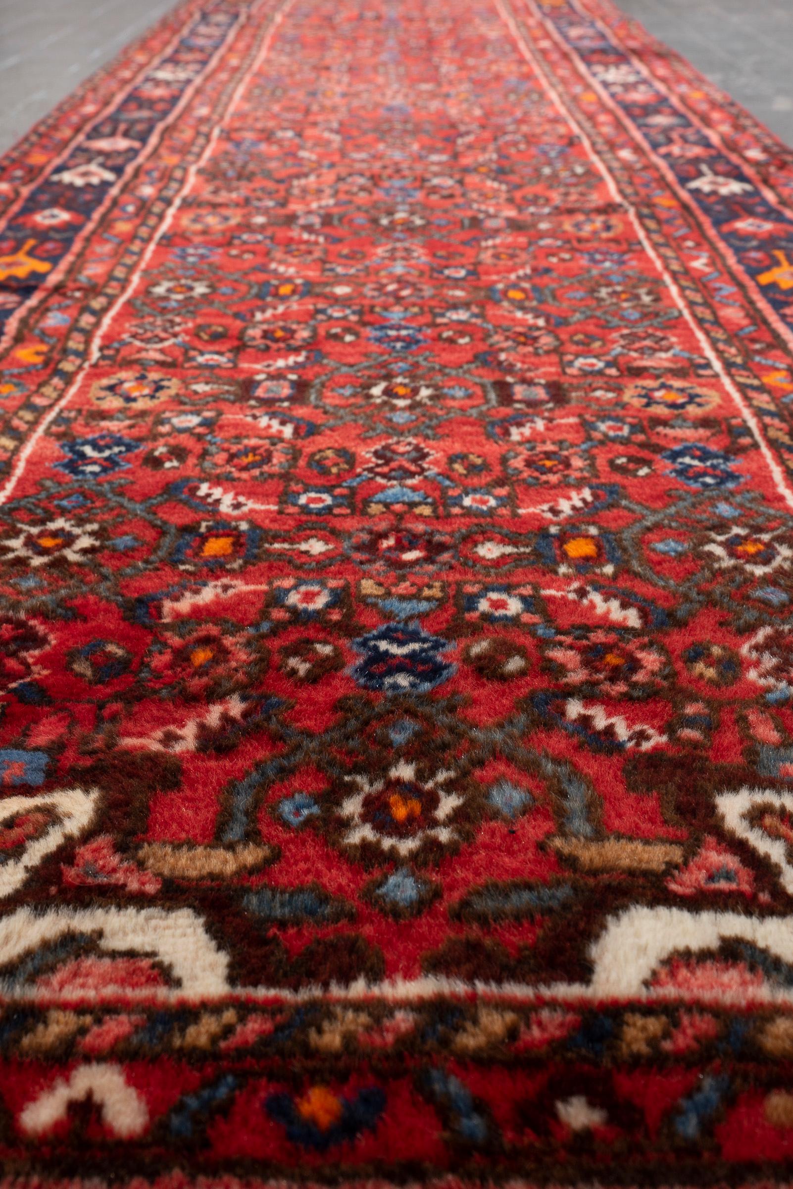 Malayer Fine Mahi Persian Runner Rug