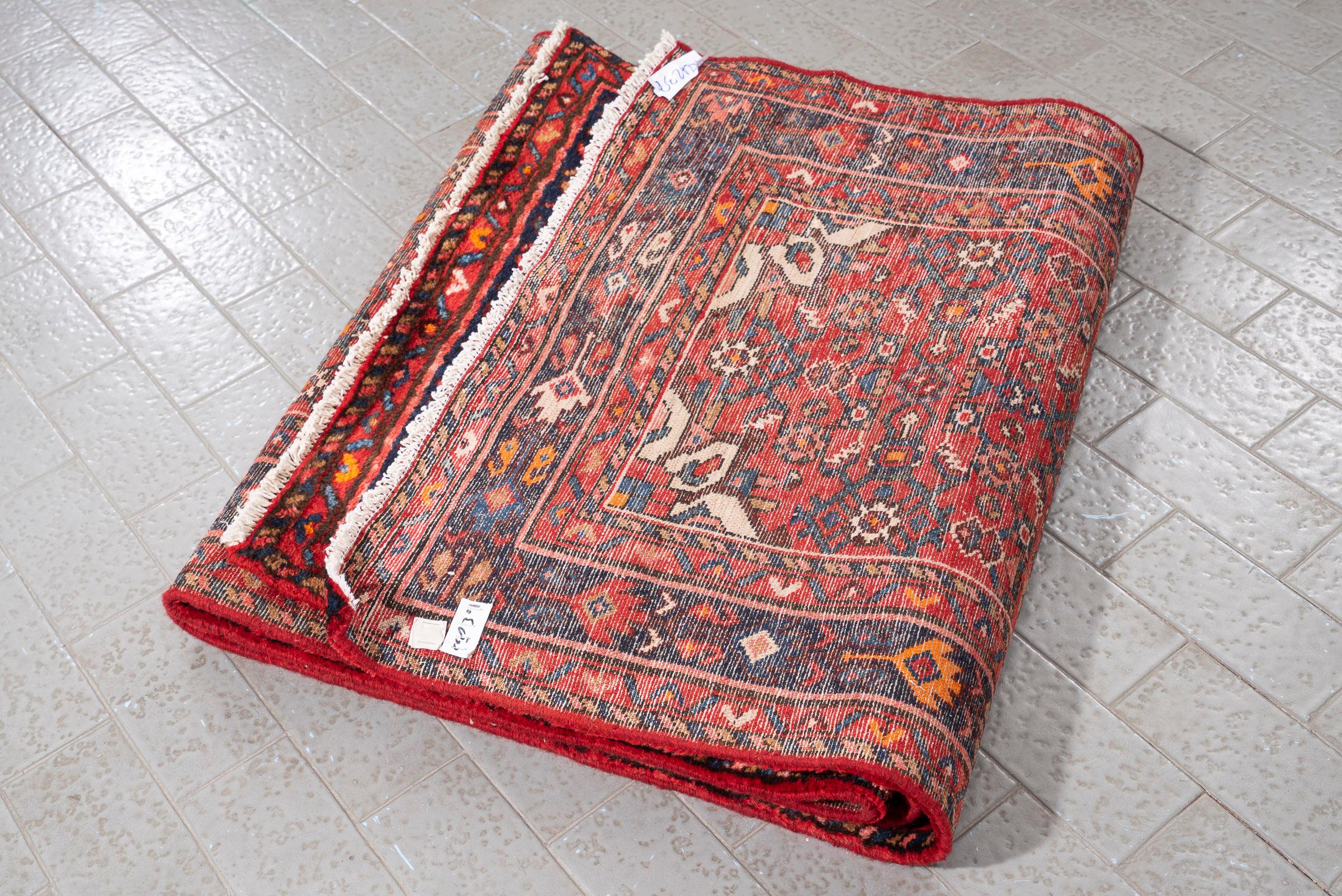 Malayer Fine Mahi Persian Runner Rug