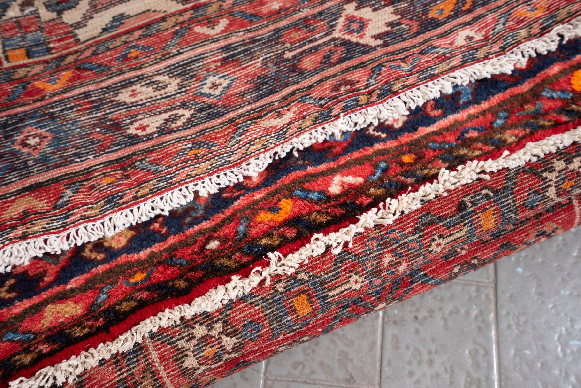 Malayer Fine Mahi Persian Runner Rug