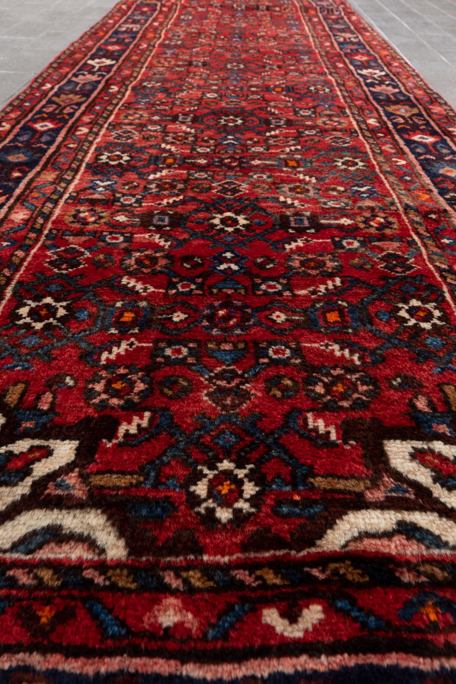 Malayer Fine Mahi Persian Runner Rug