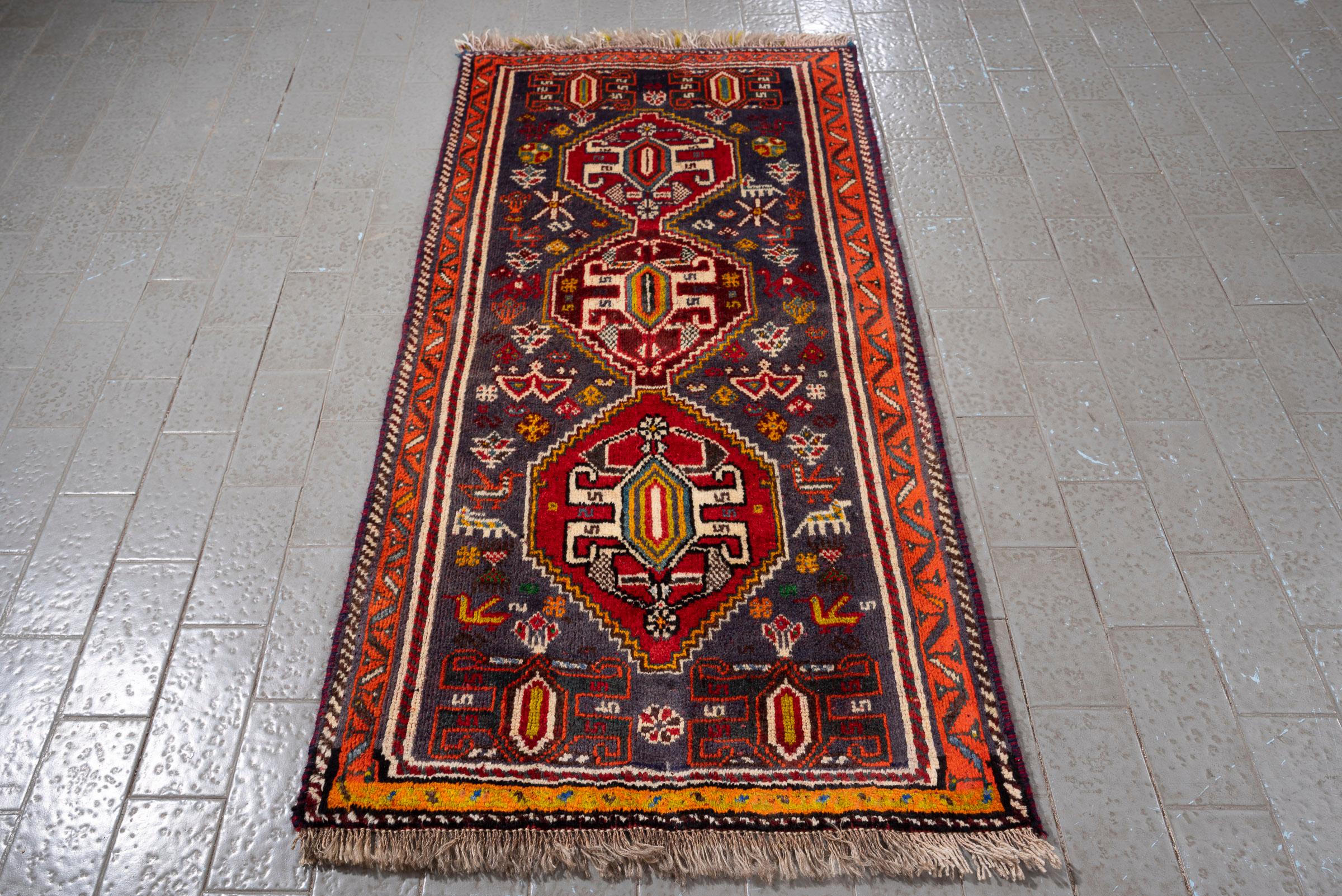 Tripple Toranj Qashqai Persian Rug