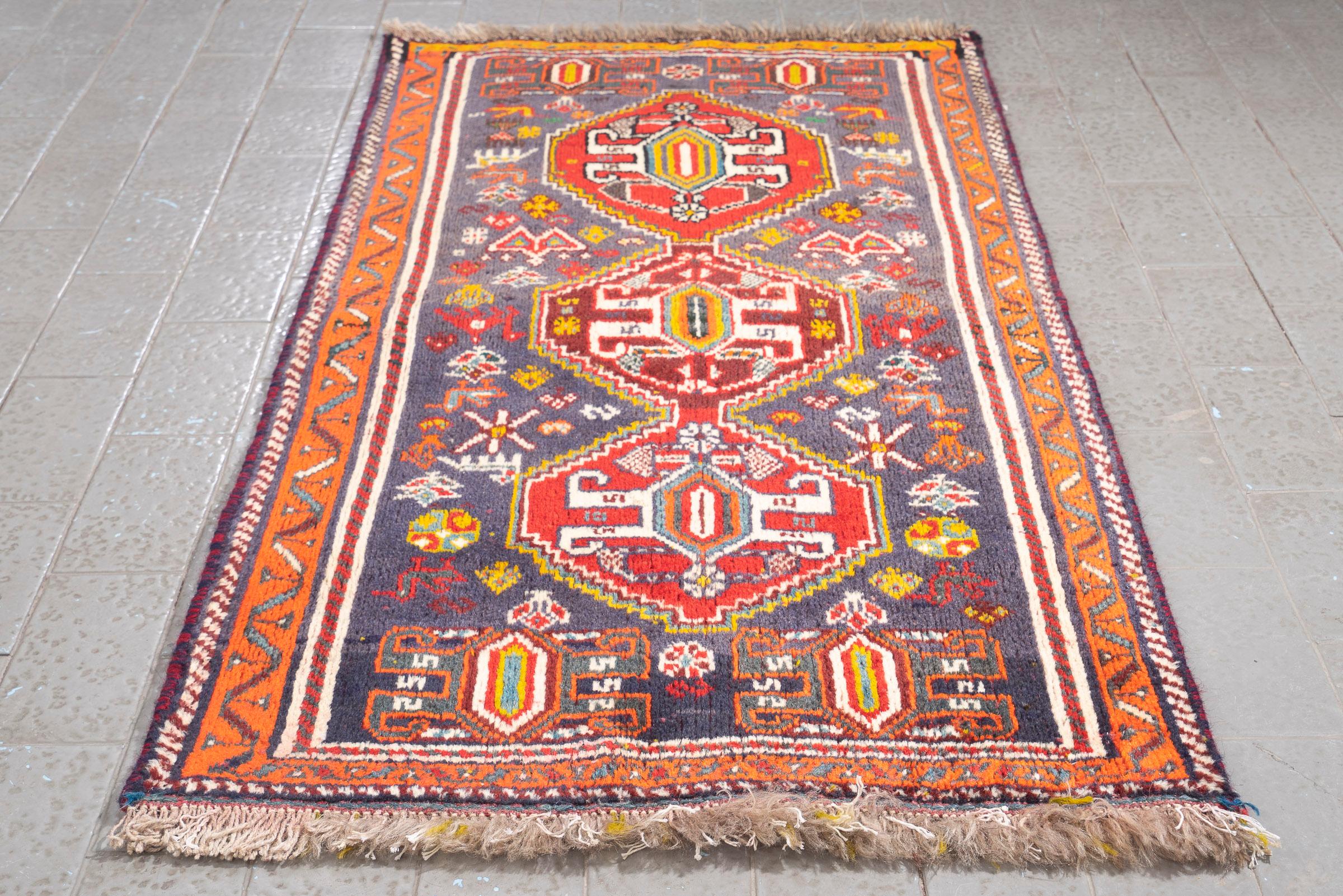 Tripple Toranj Qashqai Persian Rug