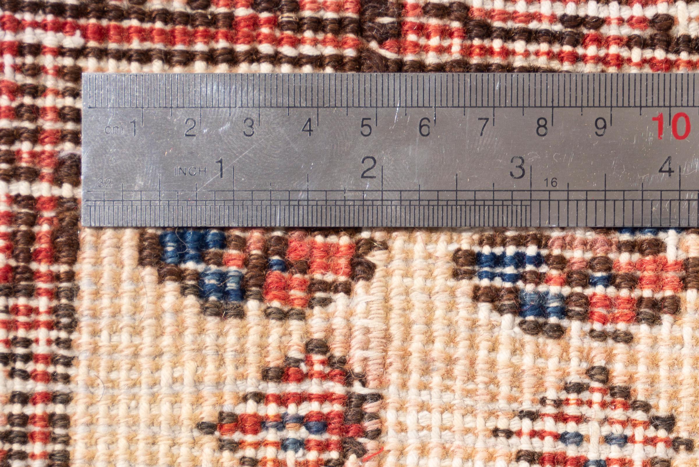 Heriz Triple Toranj Persian Runner Rug