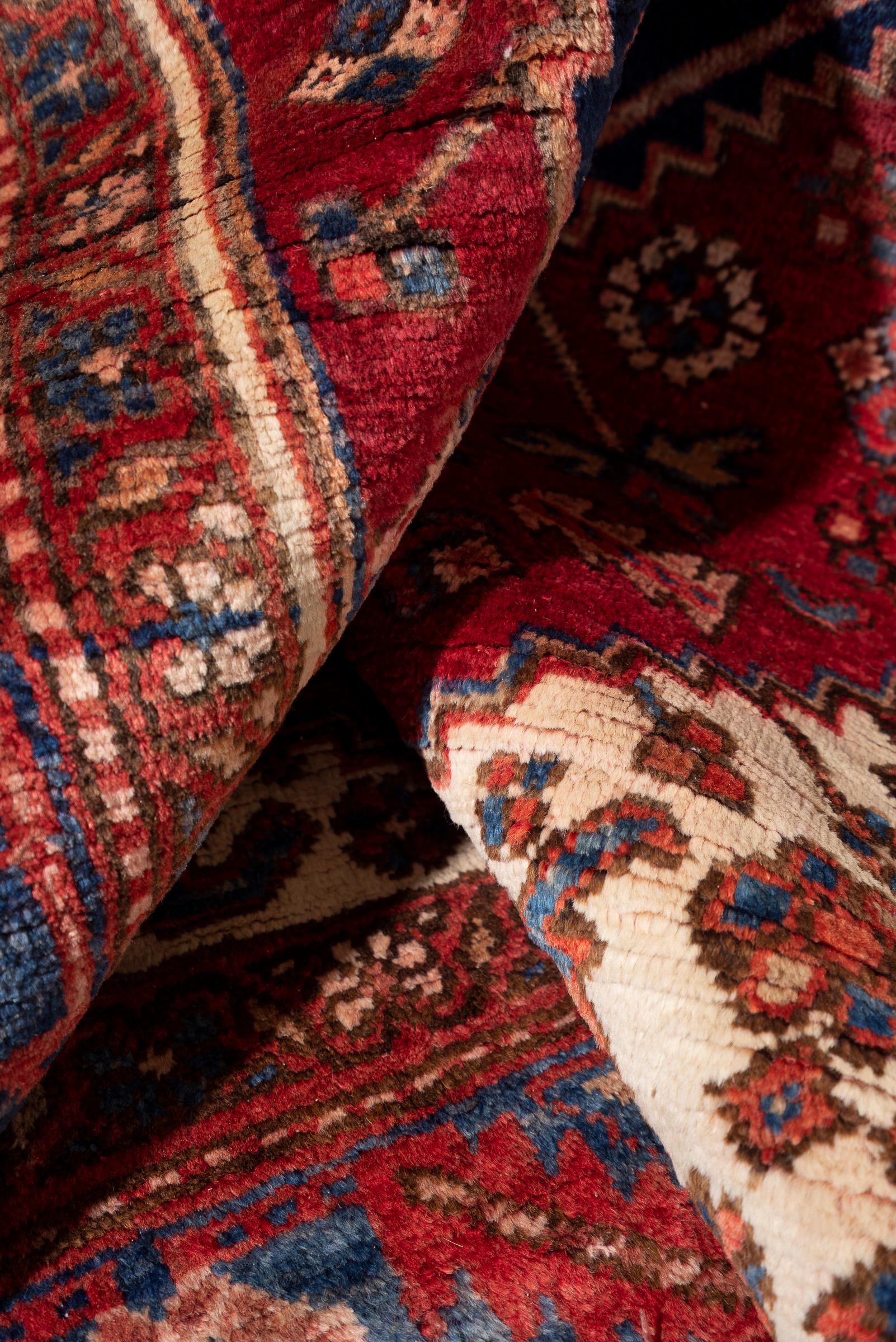 Heriz Triple Toranj Persian Runner Rug