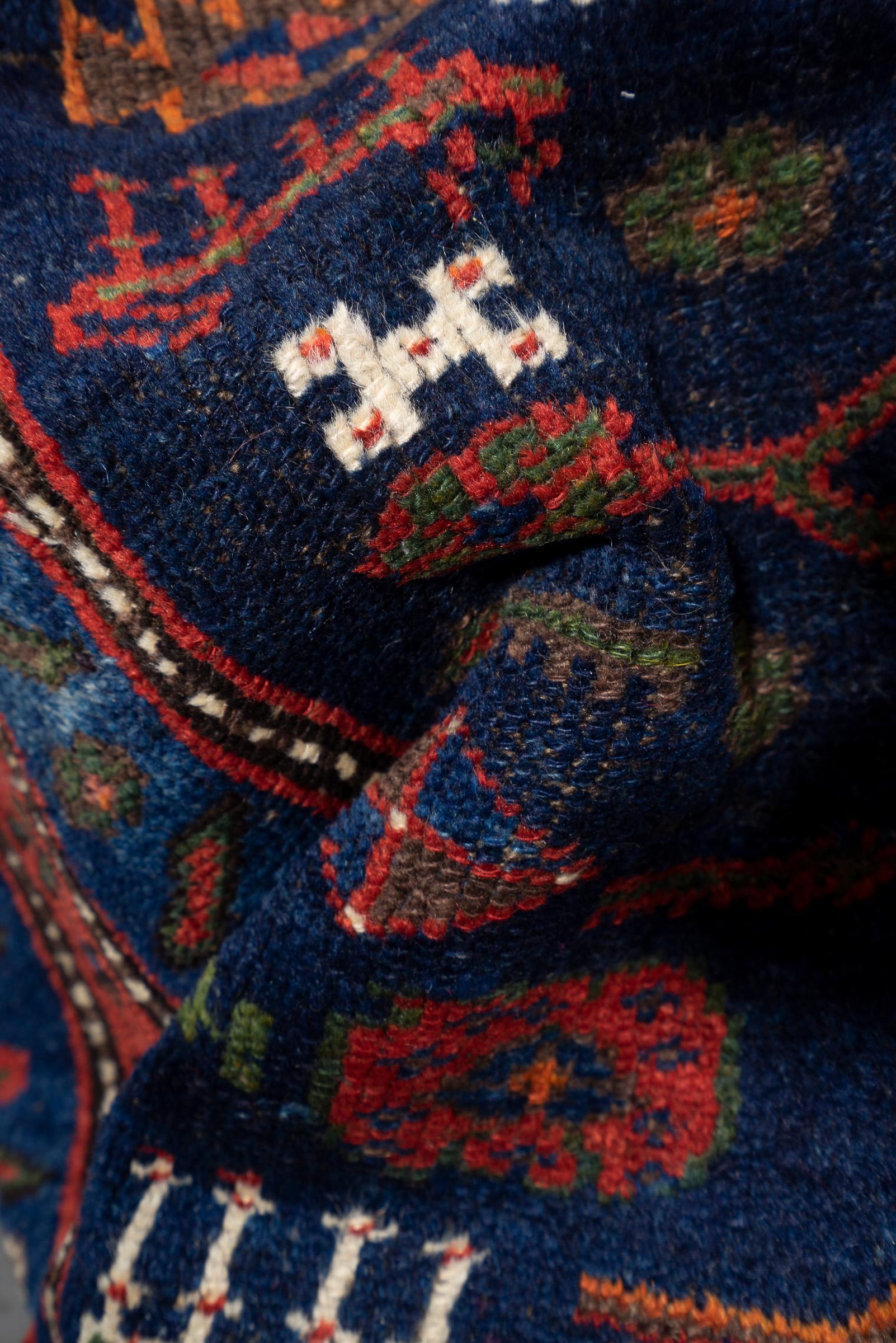 Antique Nili Qalat Sanjabi Persian Rug