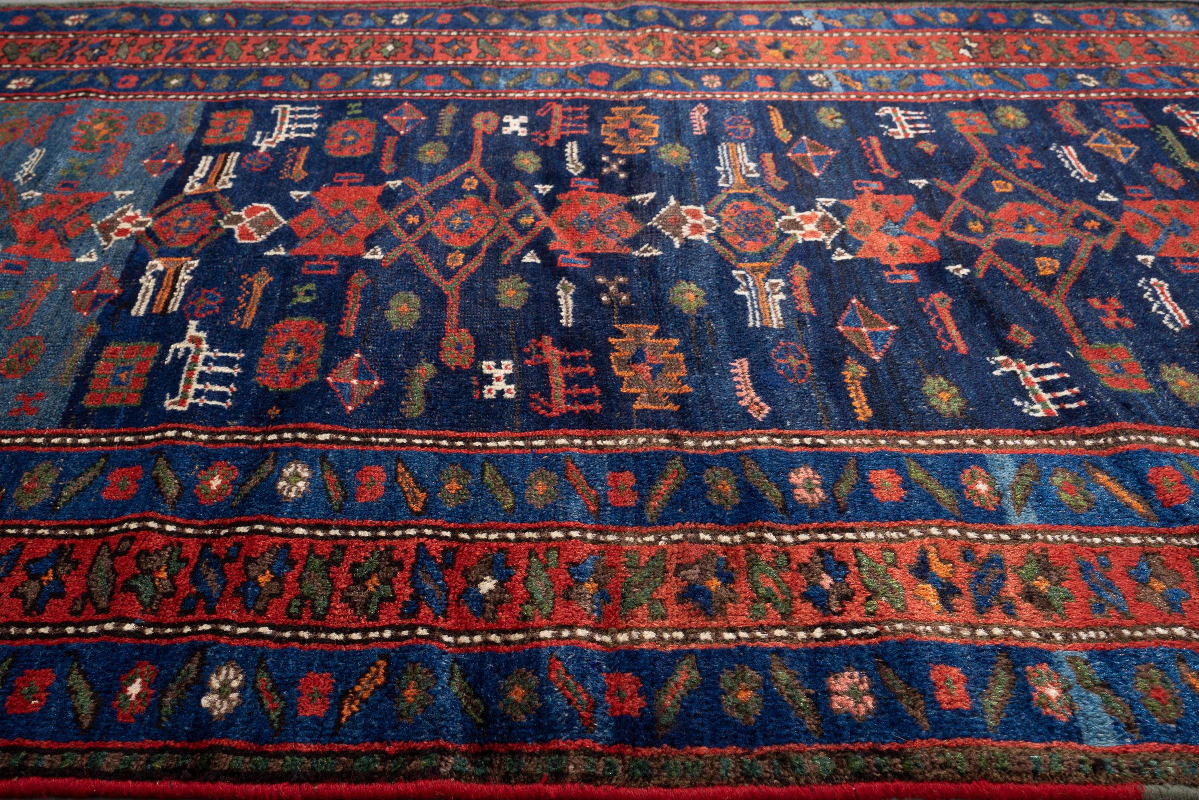 Antique Nili Qalat Sanjabi Persian Rug