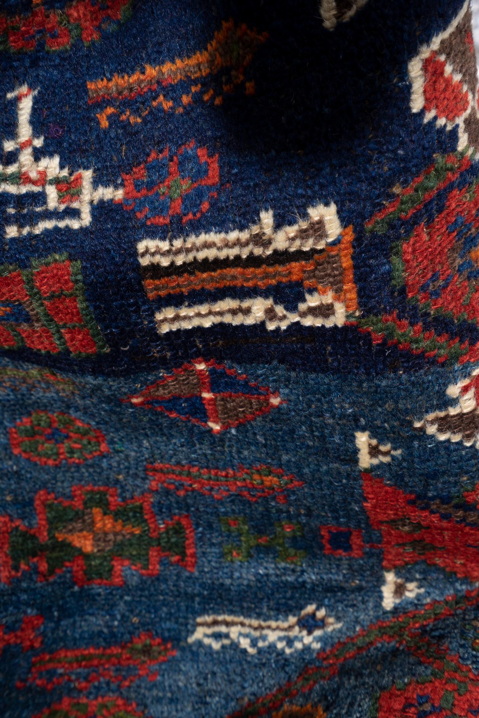 Antique Nili Qalat Sanjabi Persian Rug