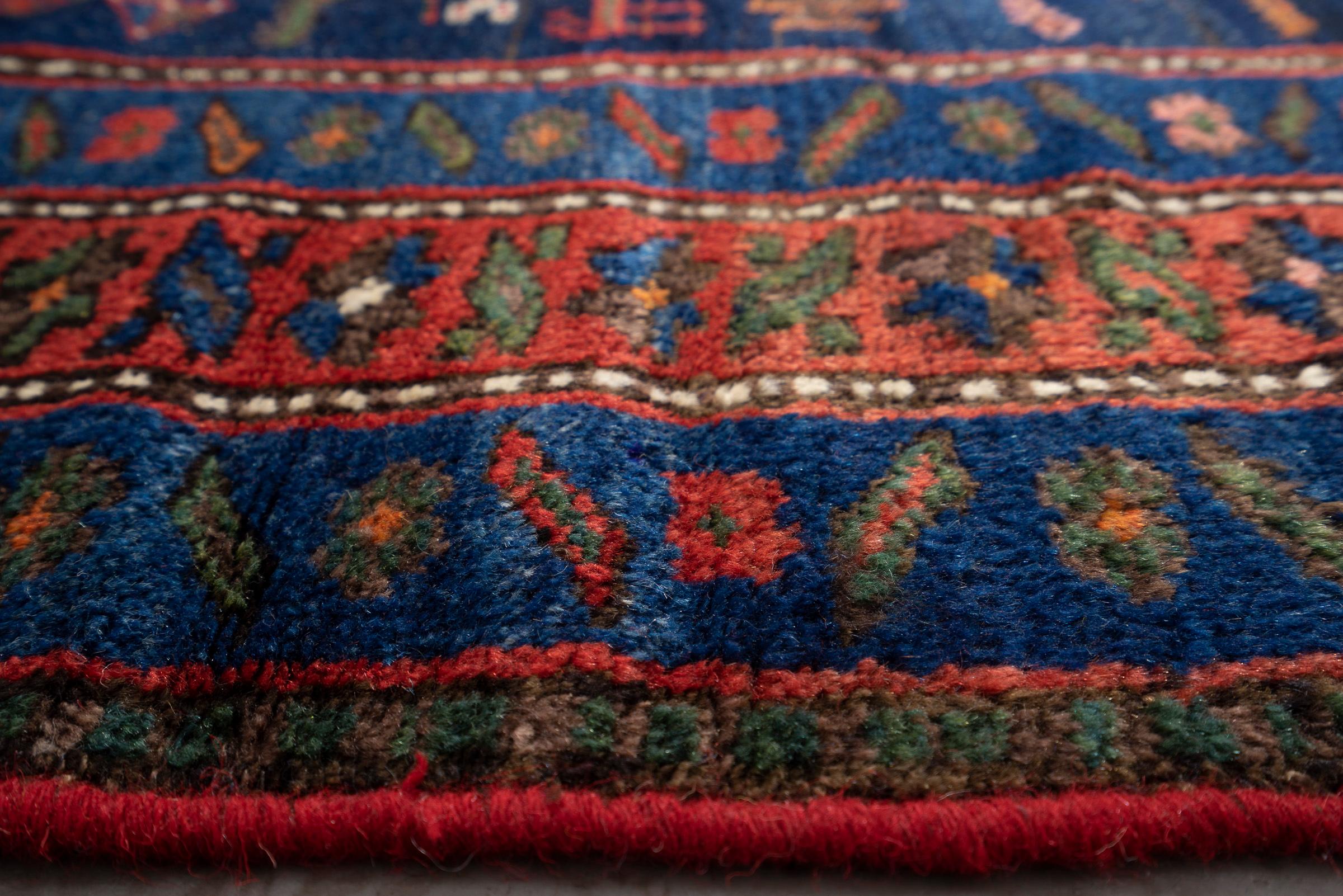 Antique Nili Qalat Sanjabi Persian Rug