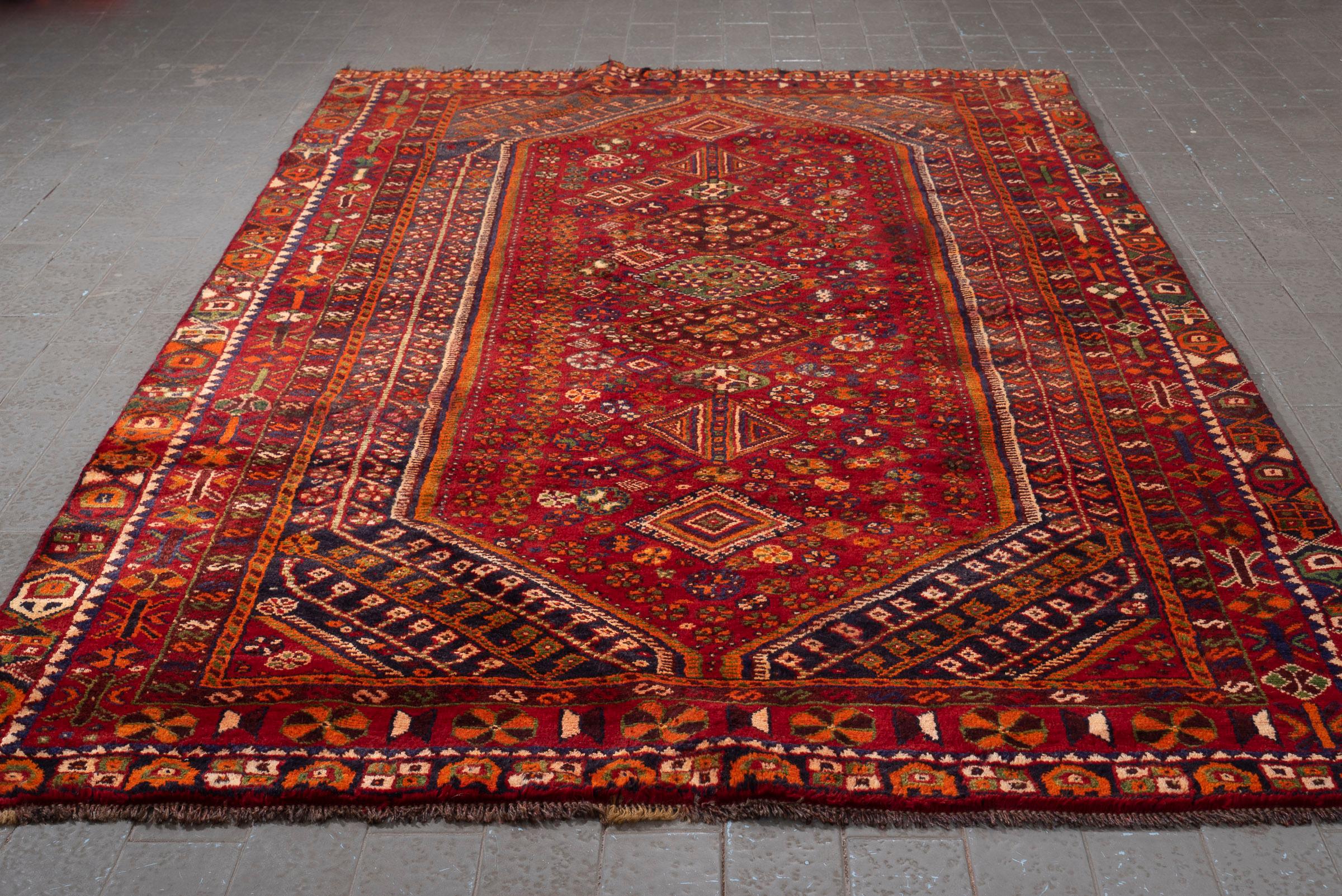 Antique Qashqai Persian Rug