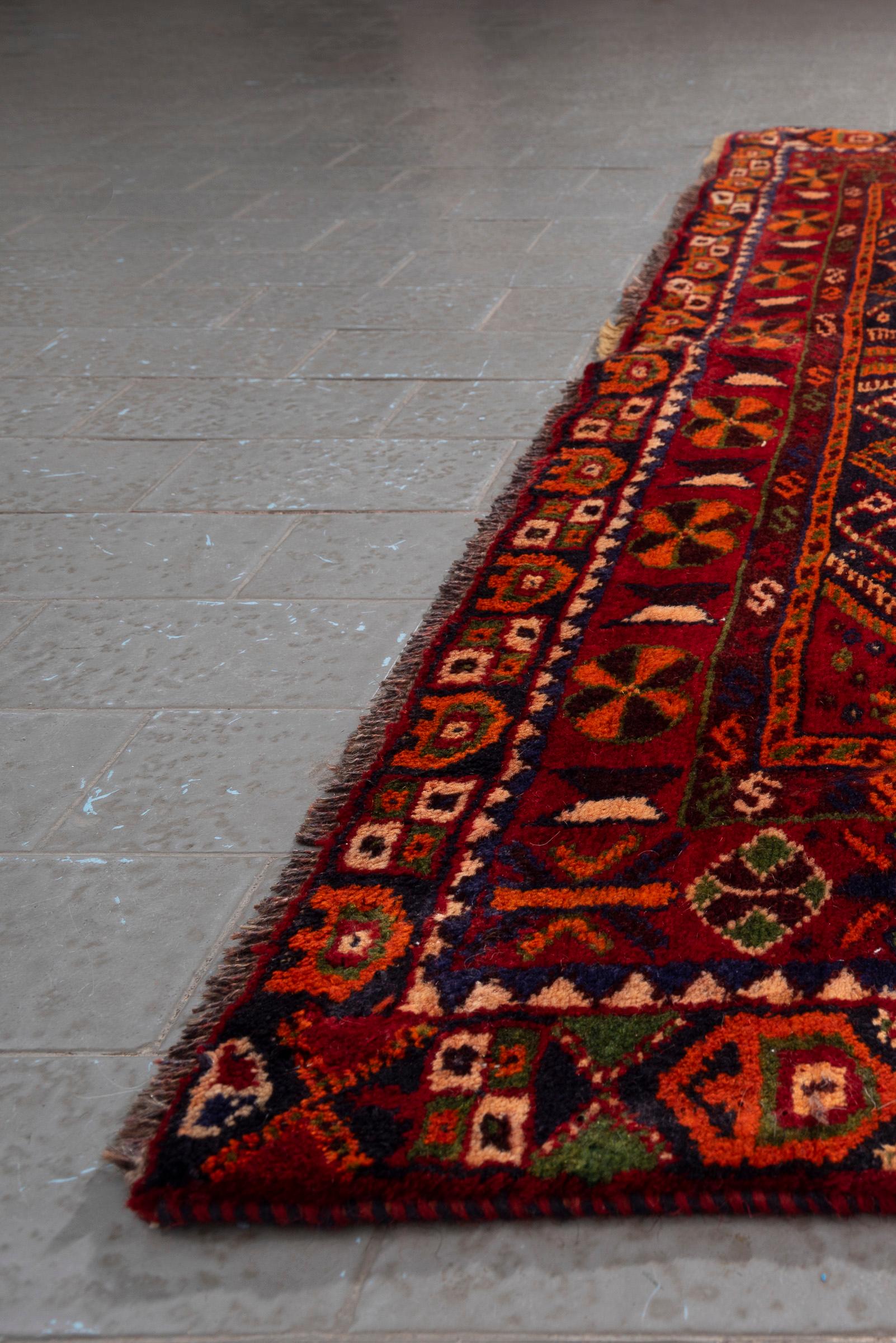 Antique Qashqai Persian Rug