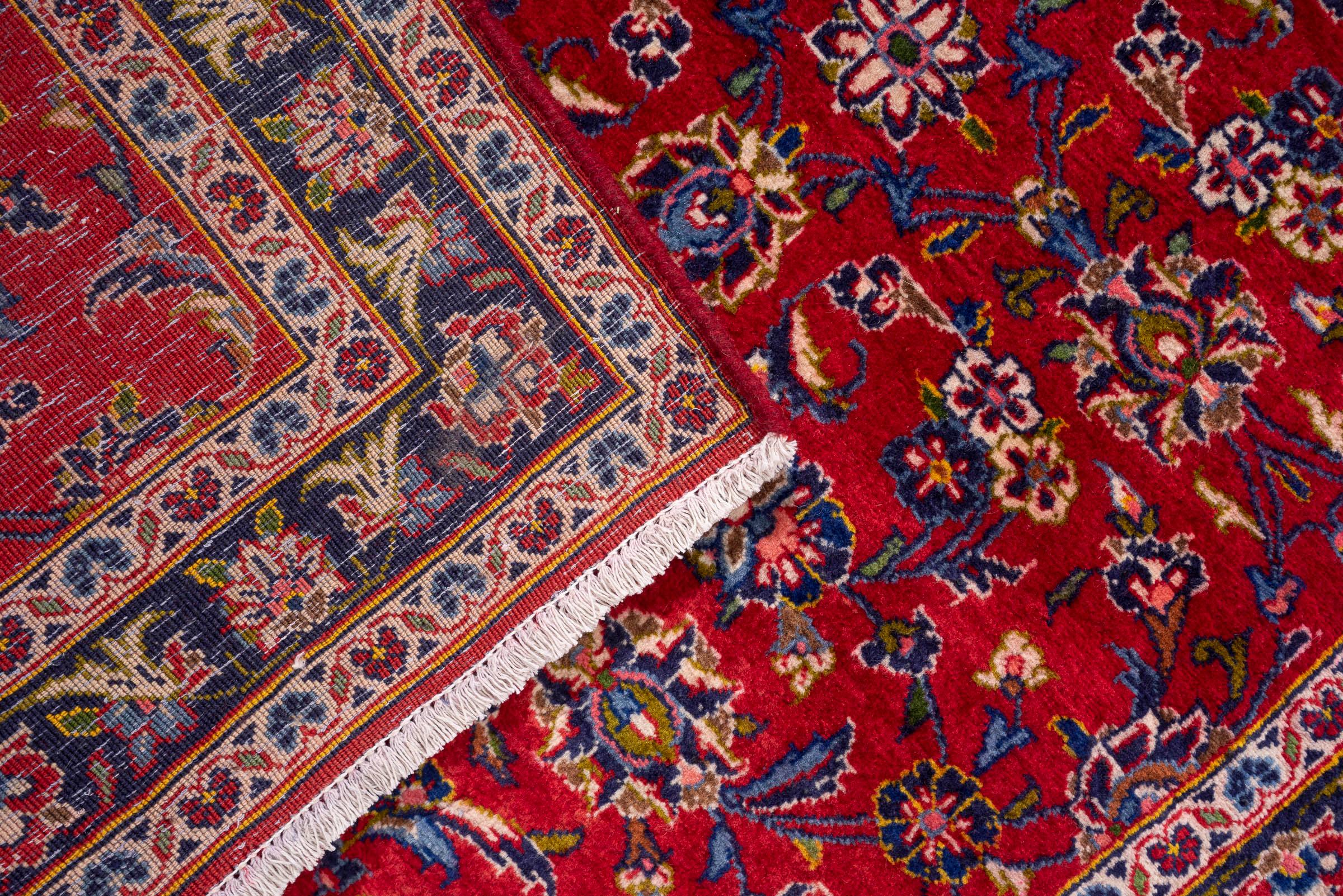 Kashan Afshan Persian Runner Rug
