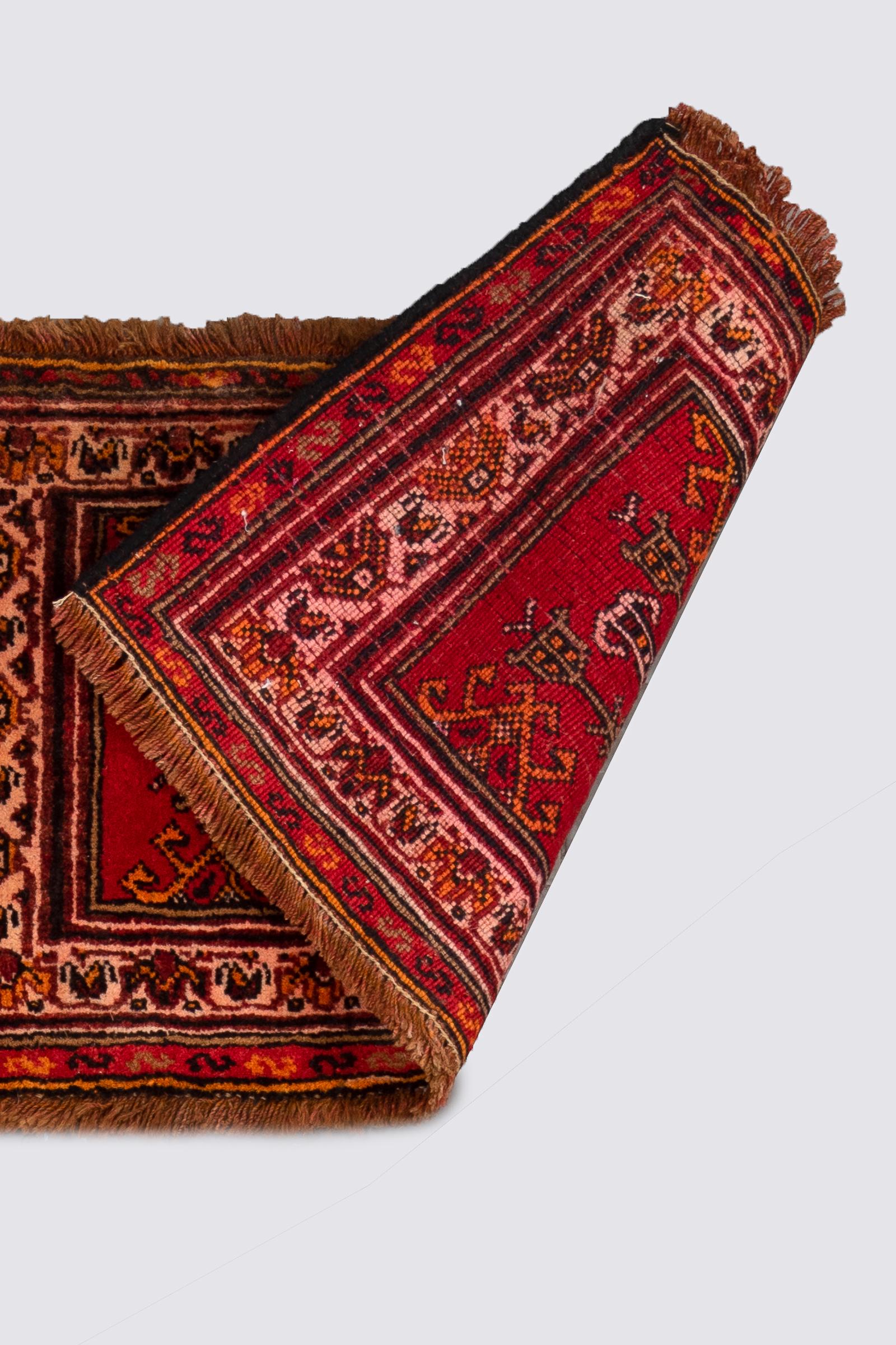 Vintage Bijar Persian Poshti Rug 1