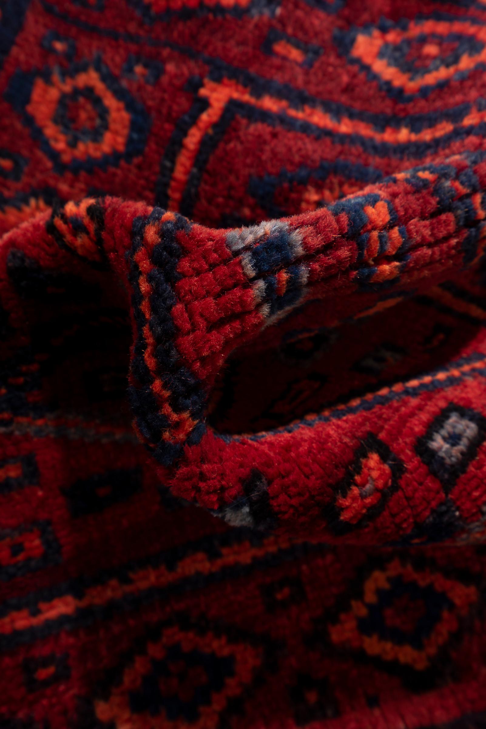 Antique Torkaman Opened Persian Toubreh Face