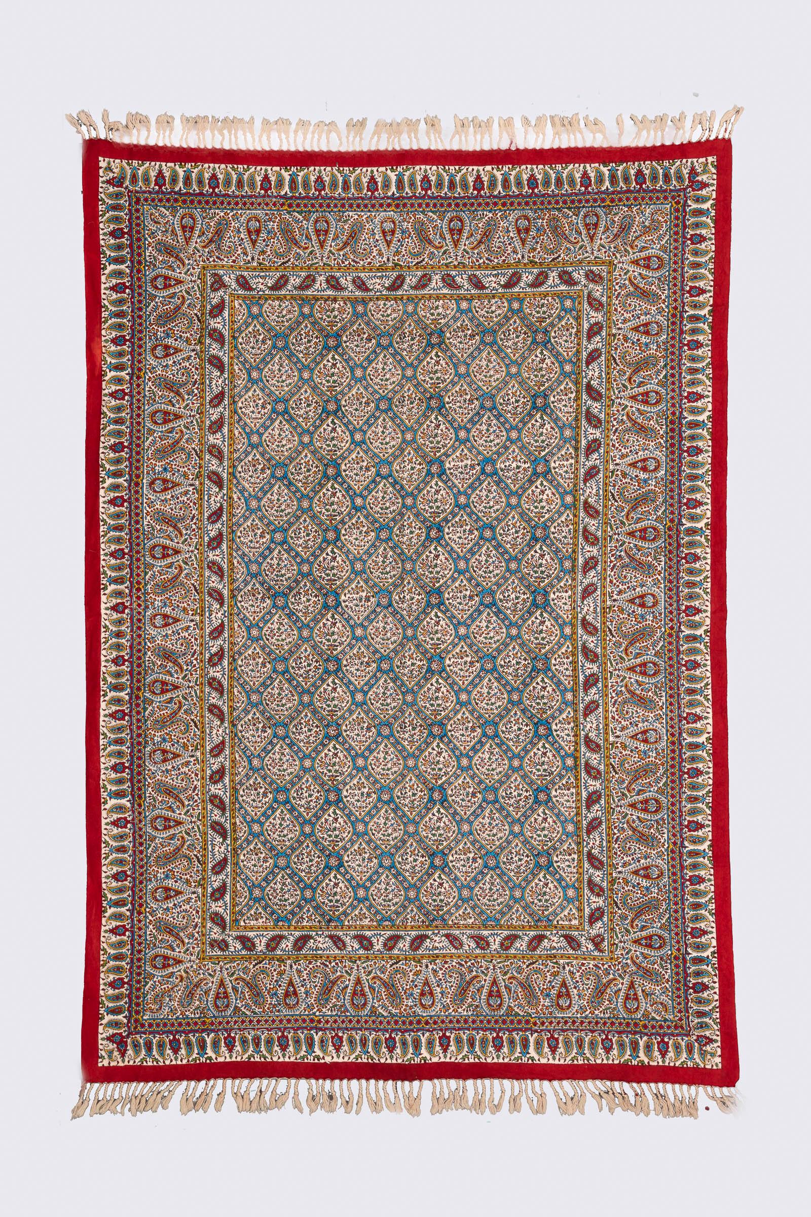 Qalamkar Block print SheikhLotfollah Traditional Colors