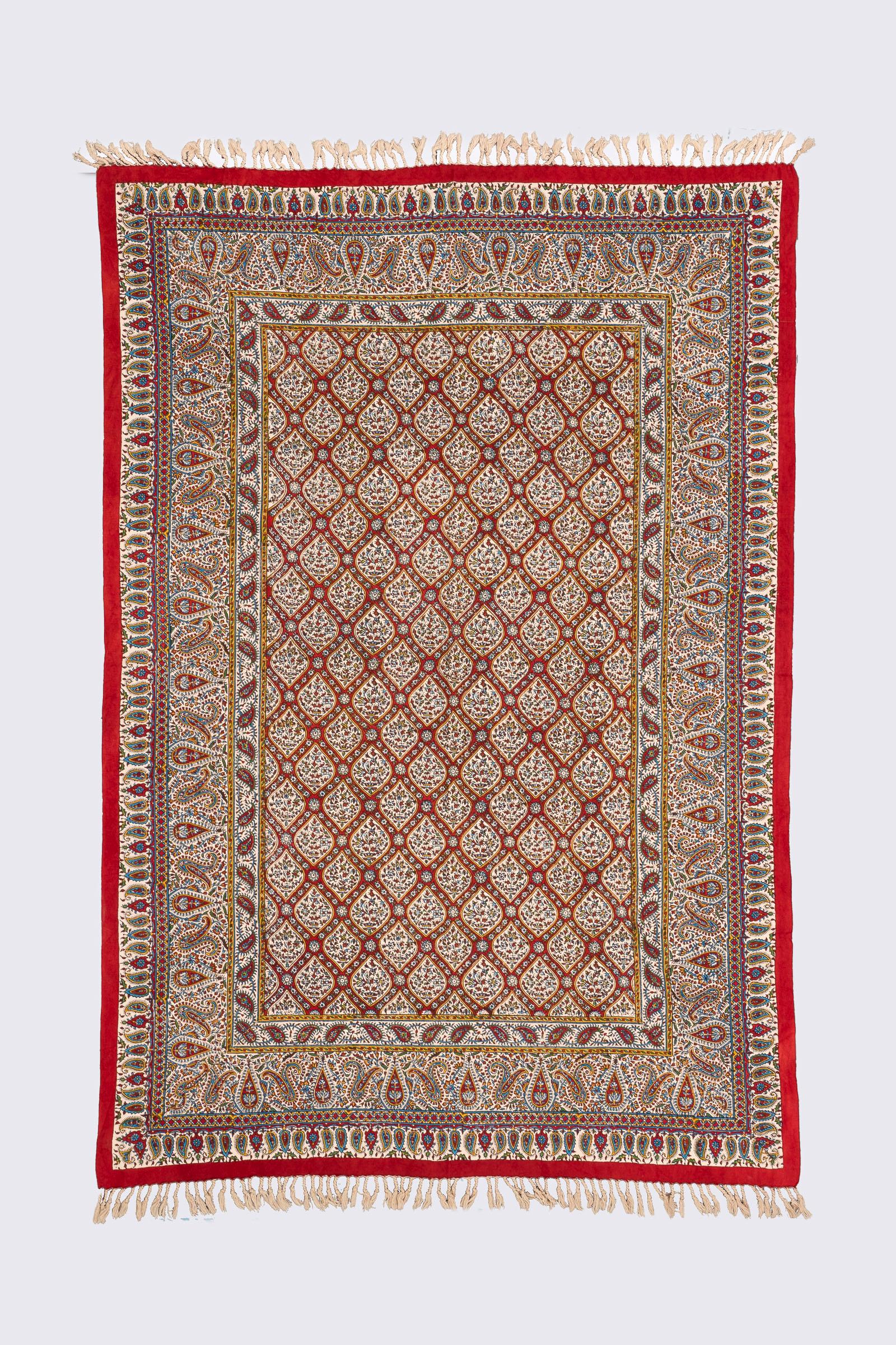 Qalamkar Block print SheikhLotfollah Traditional Colors