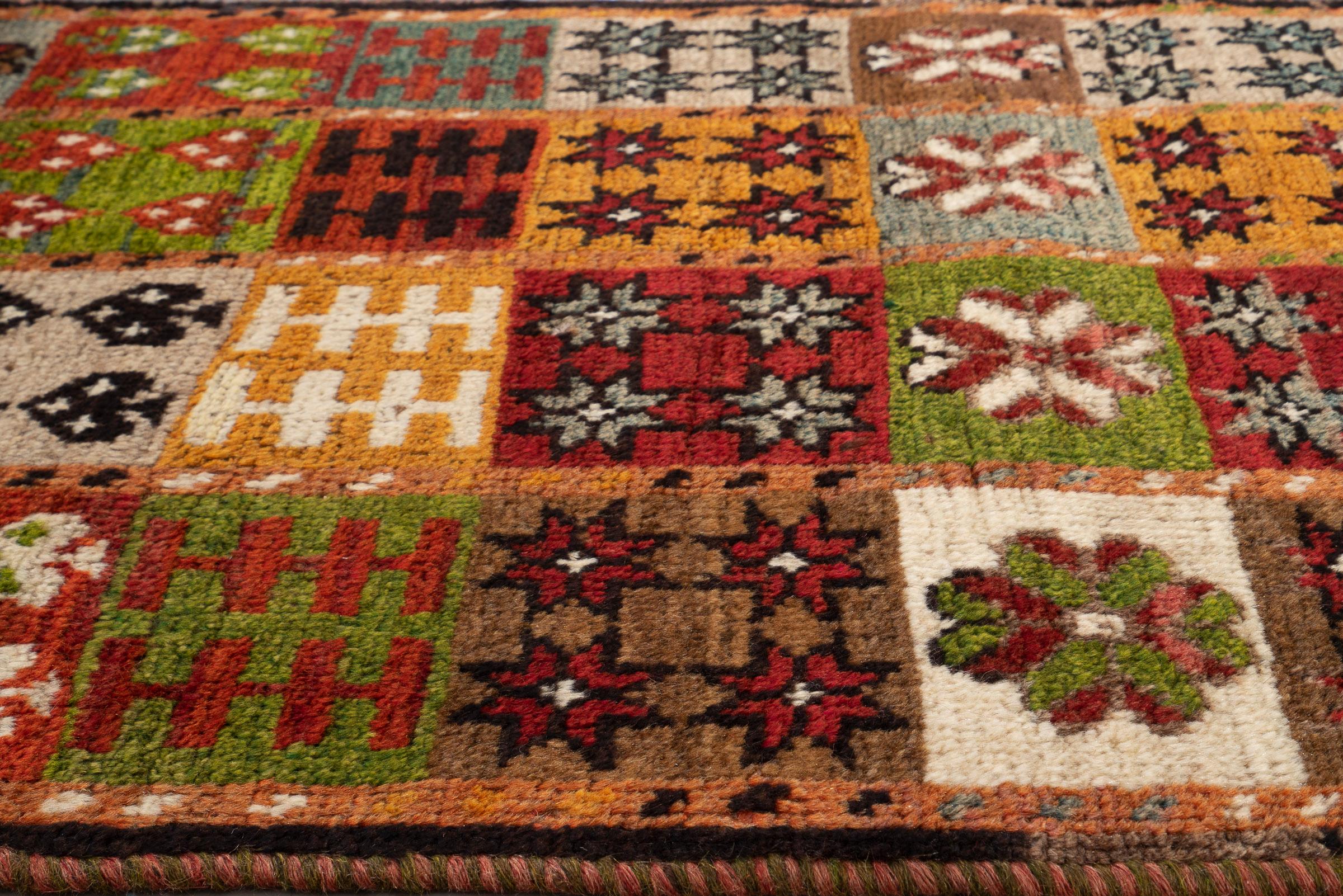 Vintage Qabi Qashqai Persian Gabbeh Rug