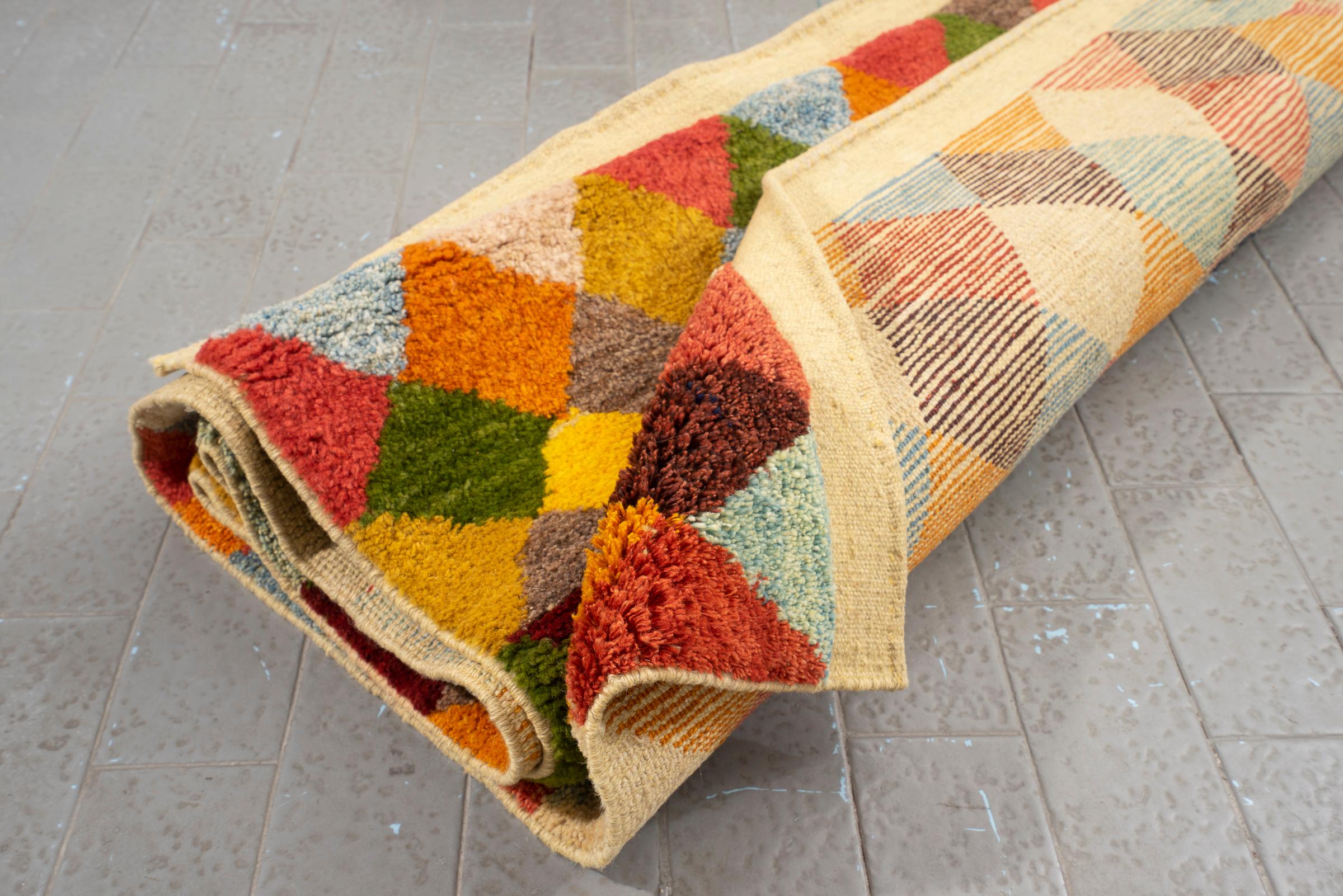 New Weave Shooli Diamond Persian Gabbeh Rug