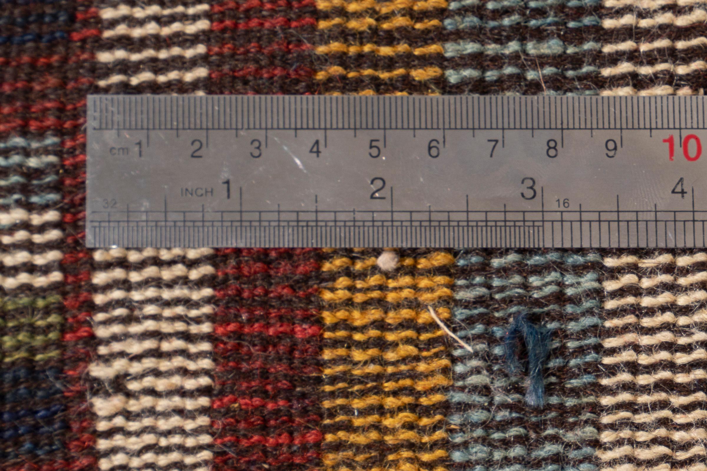 Antique Lori Vertical Stripes Persian Gabbeh Rug