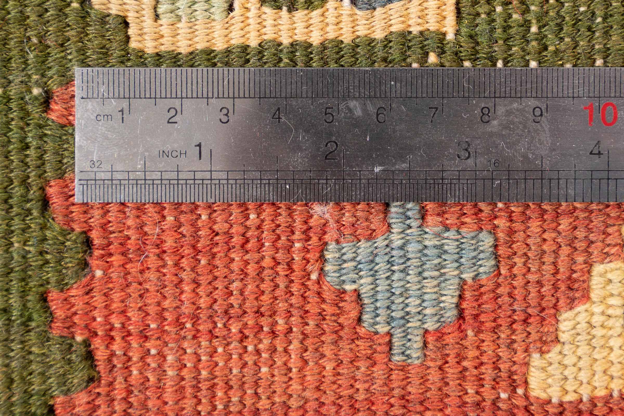Vintage Azari Triple Toranj Persian Kilim Rug