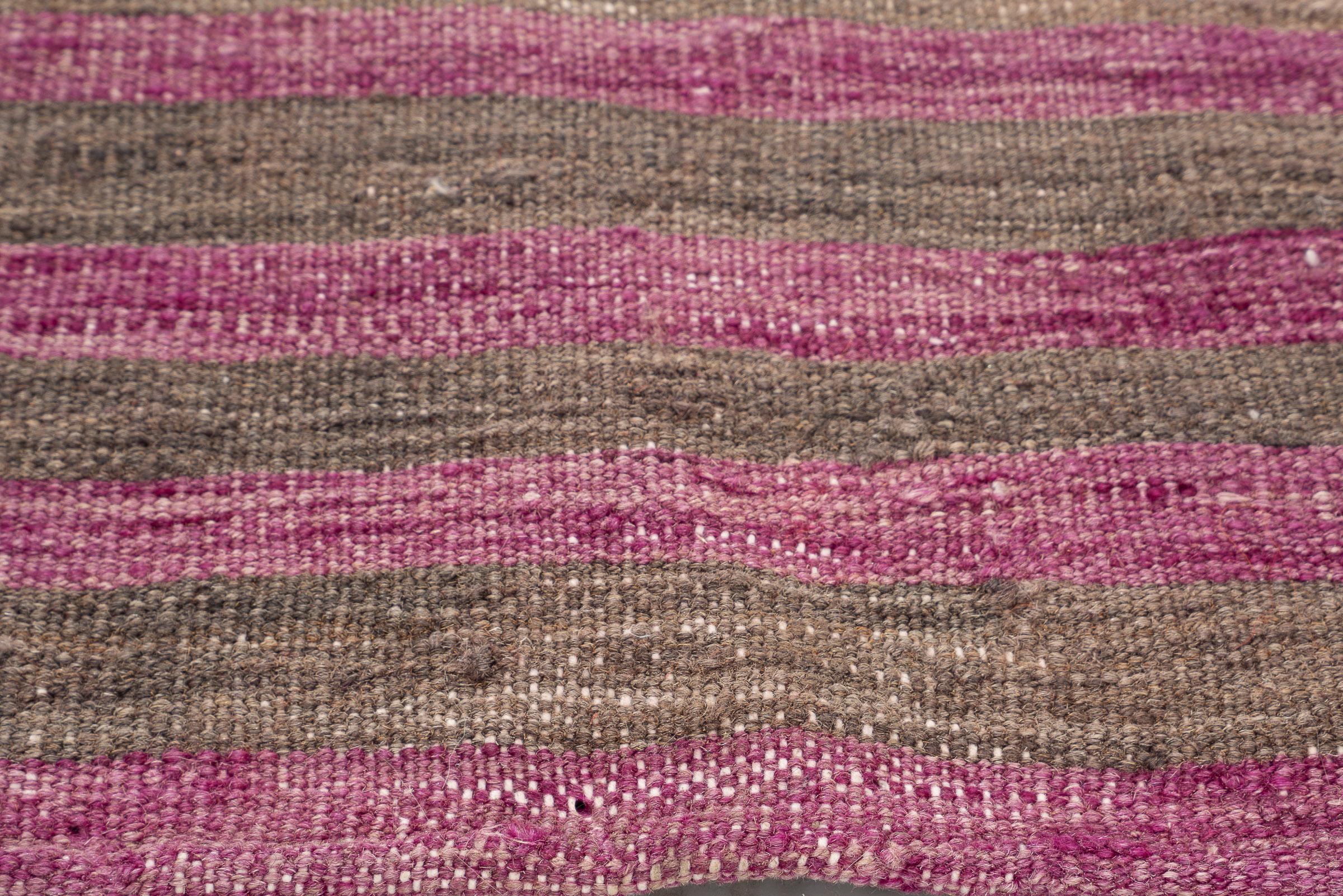 Vintage Azari Stripe Persian Mafrash Kilim