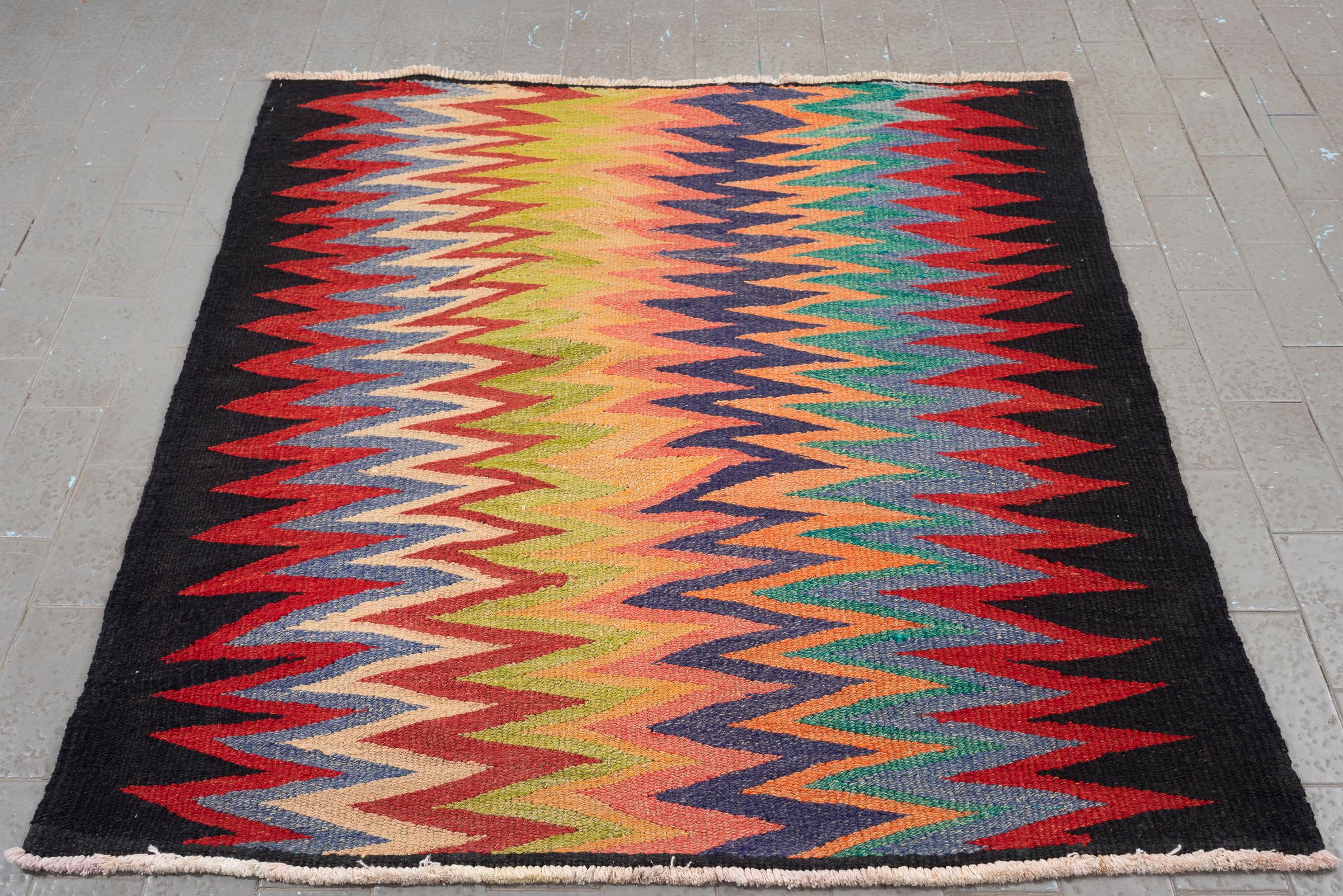 Vintage Shahsavan Abr o bad (Wind and cloud) Alvan Persian Sofreh Gabbeh Rug