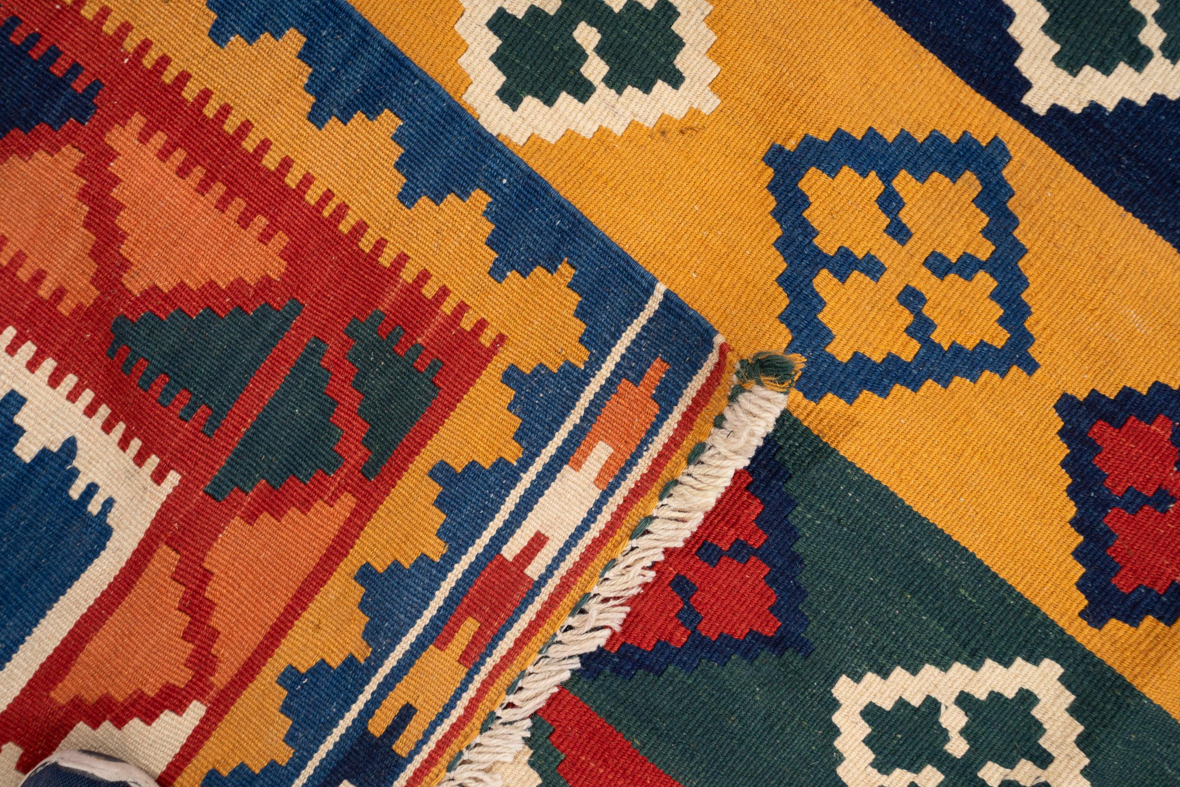 Vintage Qashqai Fine Stirpes Persian Kilim Rug