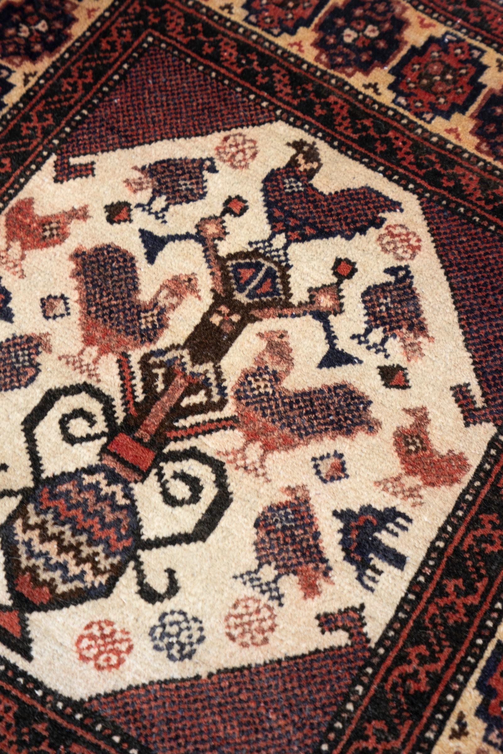 Vintage Baluch Morqi Persian Rug
