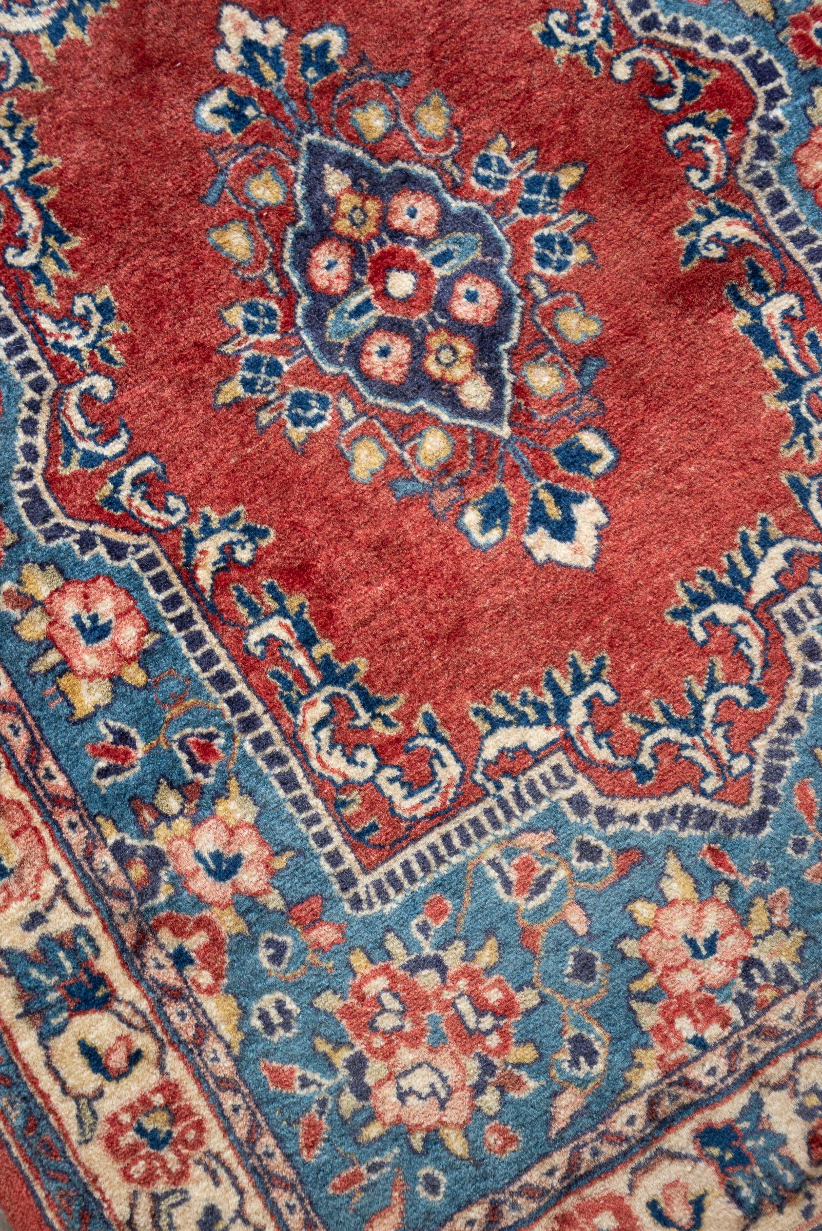 Vintage Kerman Fine Book Cover Persian Rug