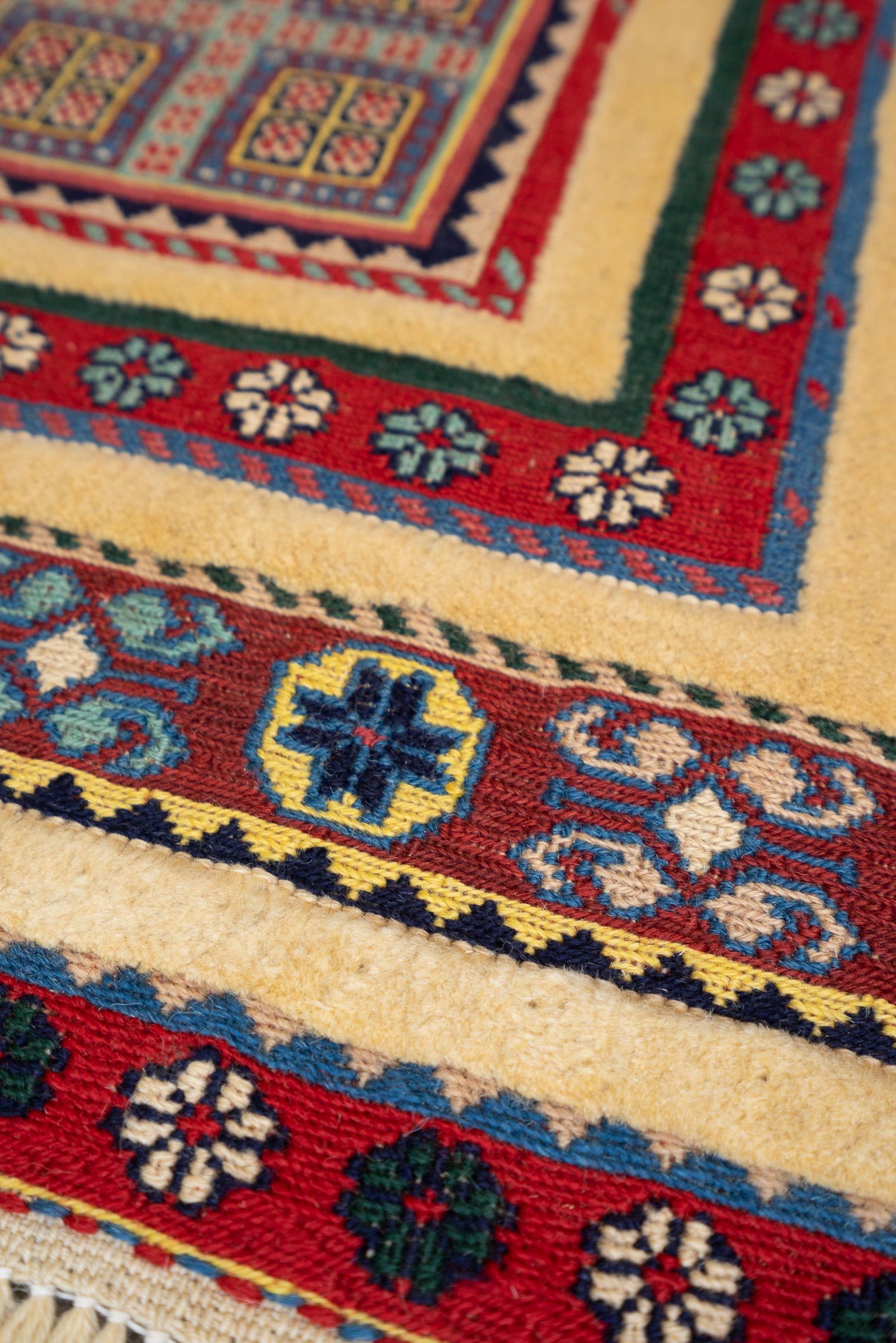 Contemporary Sirjan Afshar Fine Pile Soumak Persian Rug