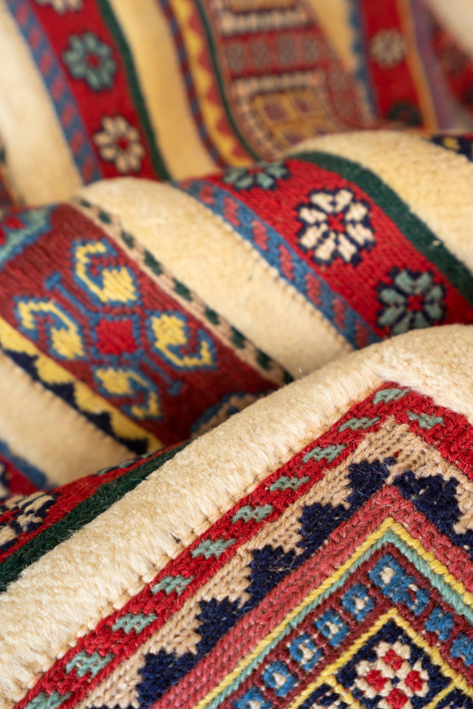 Contemporary Sirjan Afshar Fine Pile Soumak Persian Rug