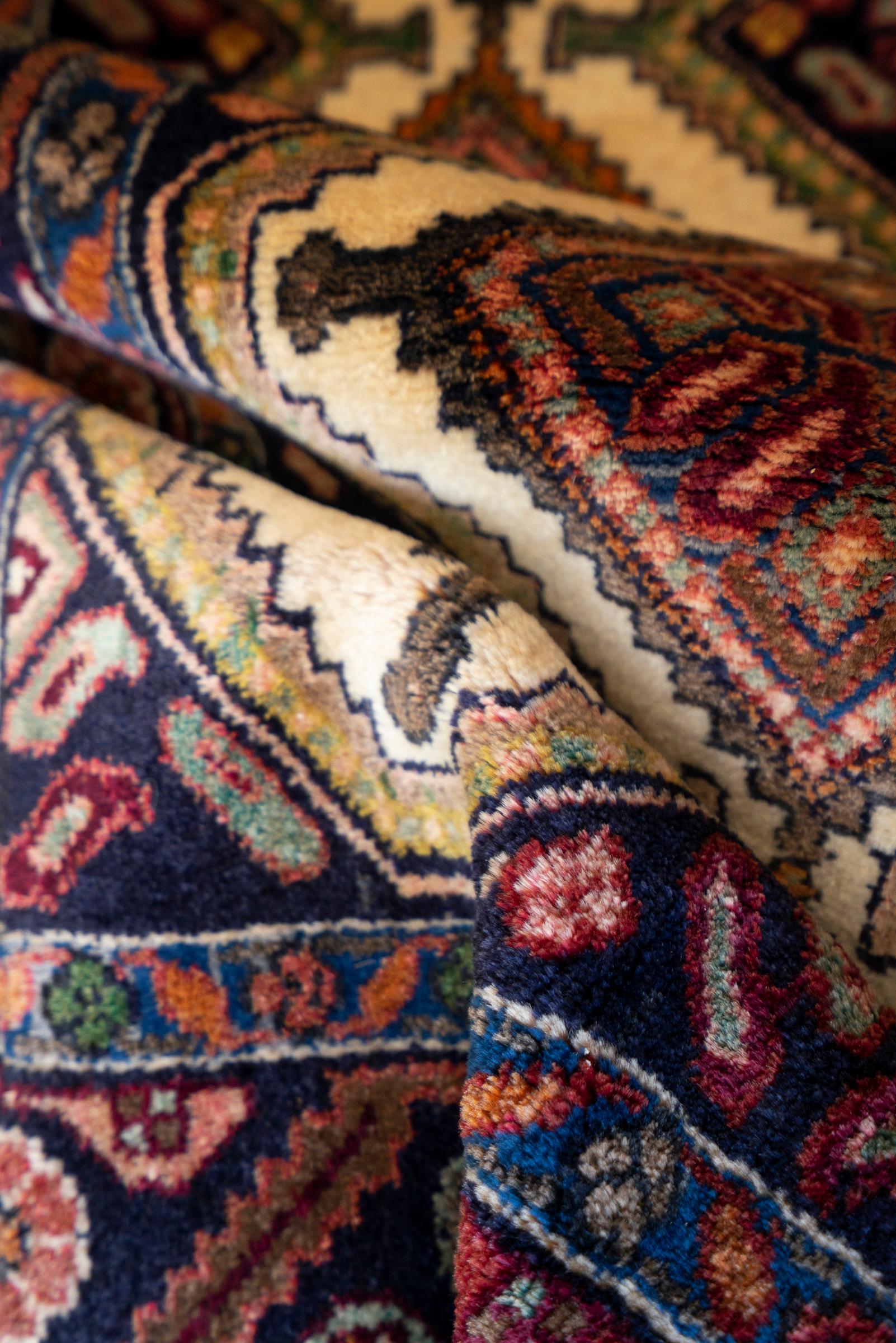Hamadan Koliai Fine Howzi Persian Runner Rug