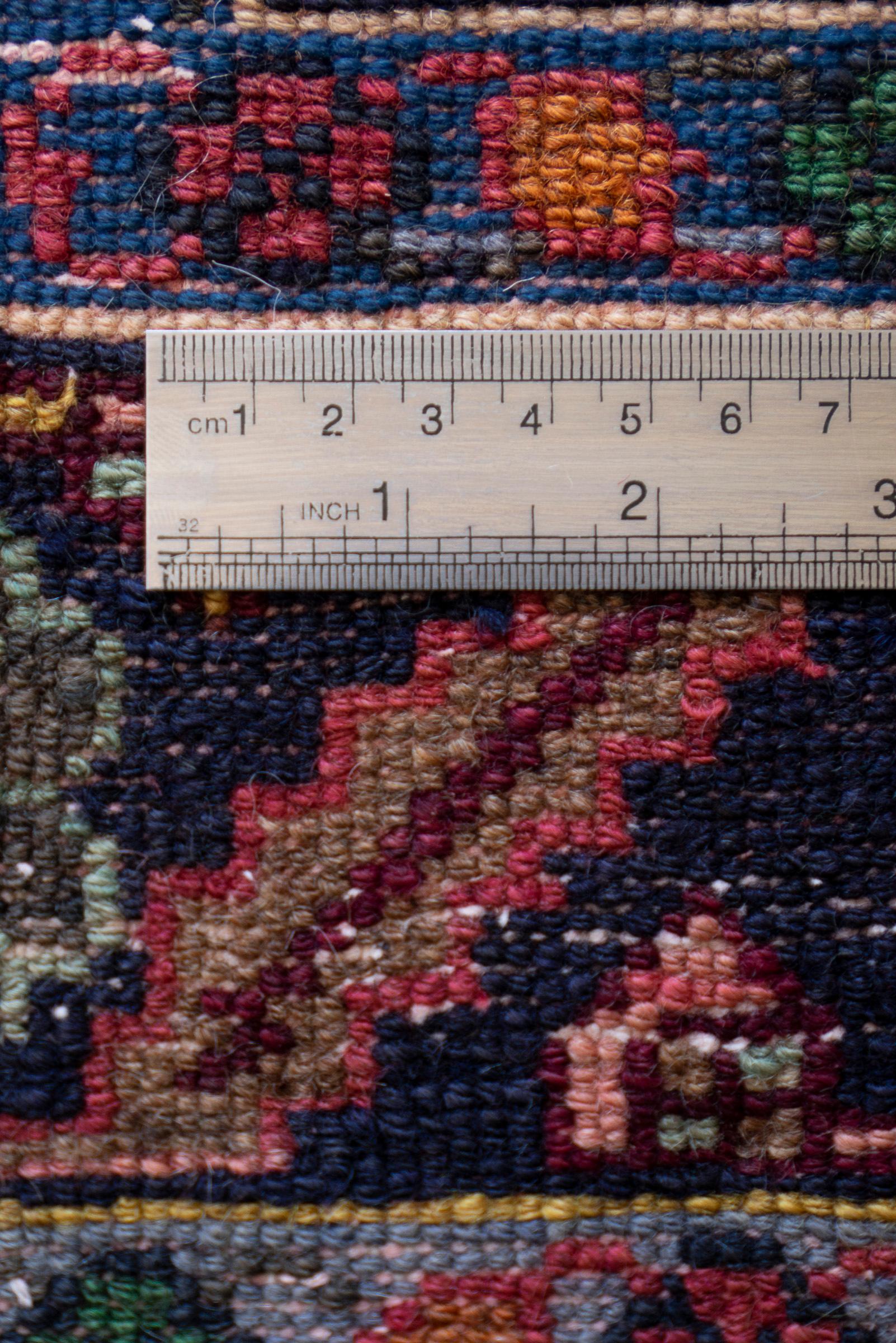 Hamadan Koliai Fine Howzi Persian Runner Rug
