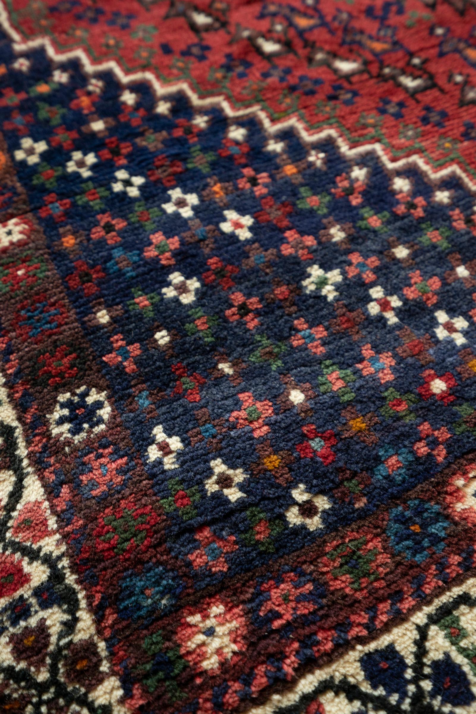 Antique Qashqai Morqi Persian Rug