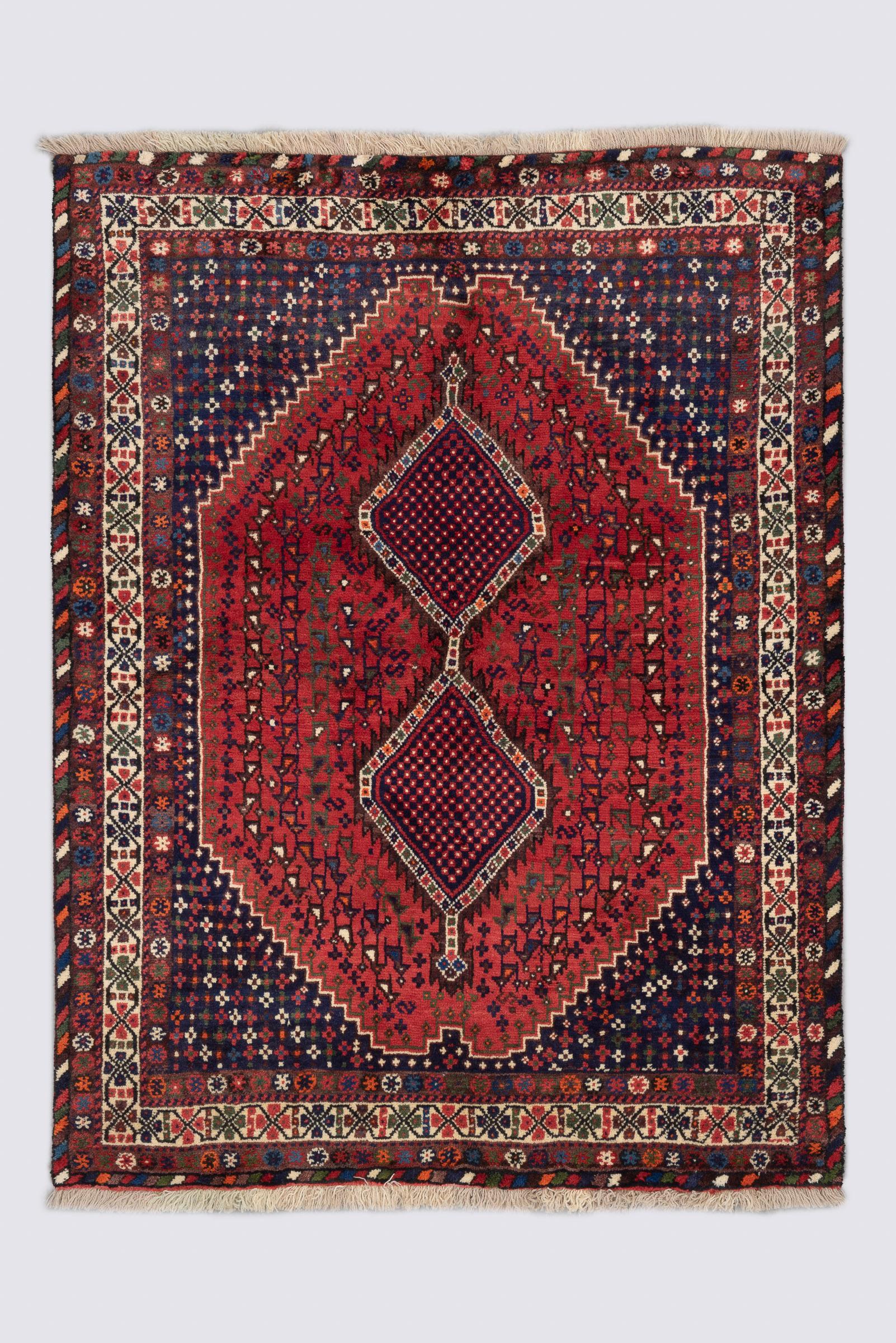 Antique Qashqai Morqi Persian Rug