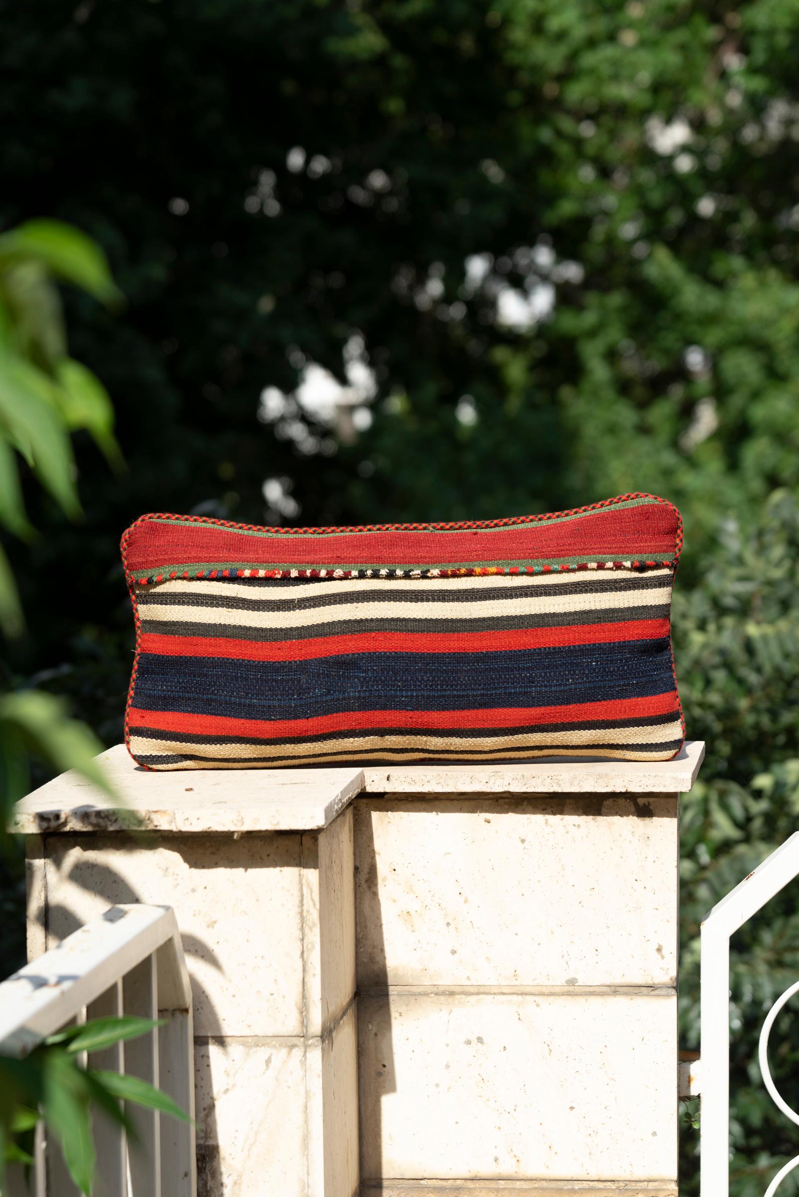 Quchan Carpet Cushion, Made from a Vintage Rug