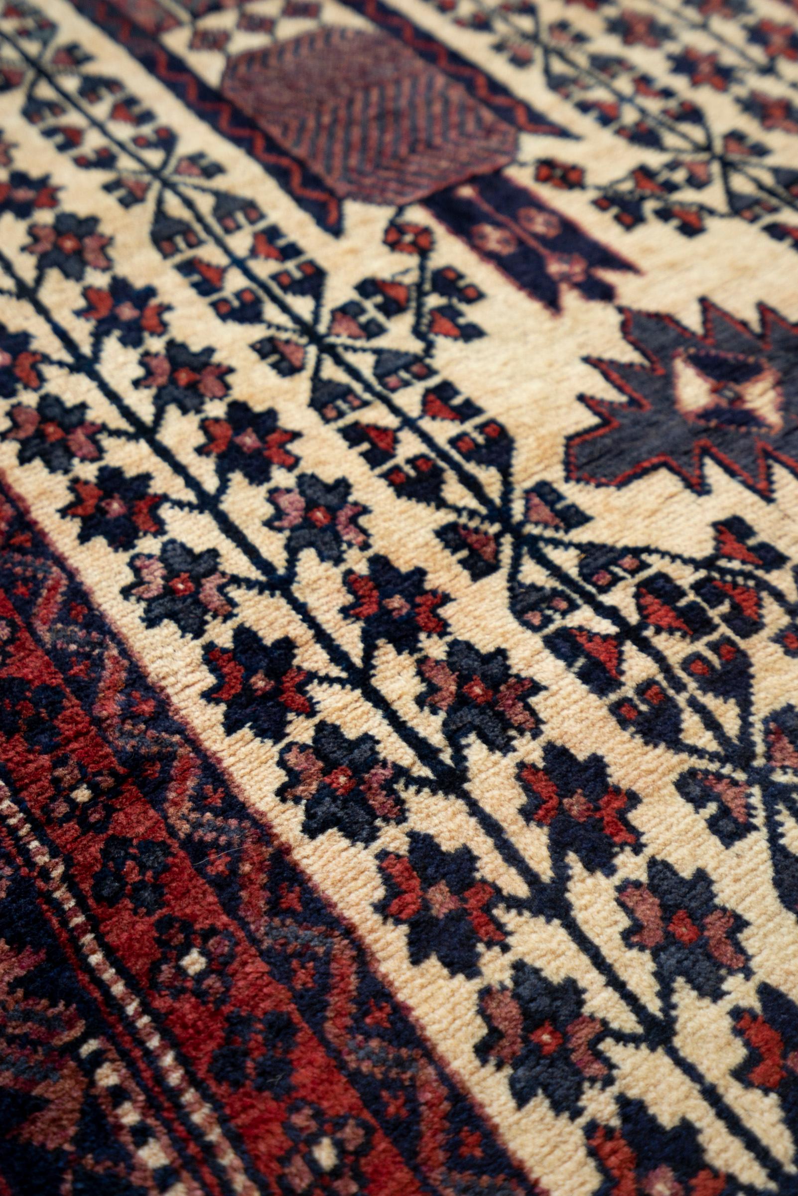 Baluch Fine Vases Persian Runner Rug
