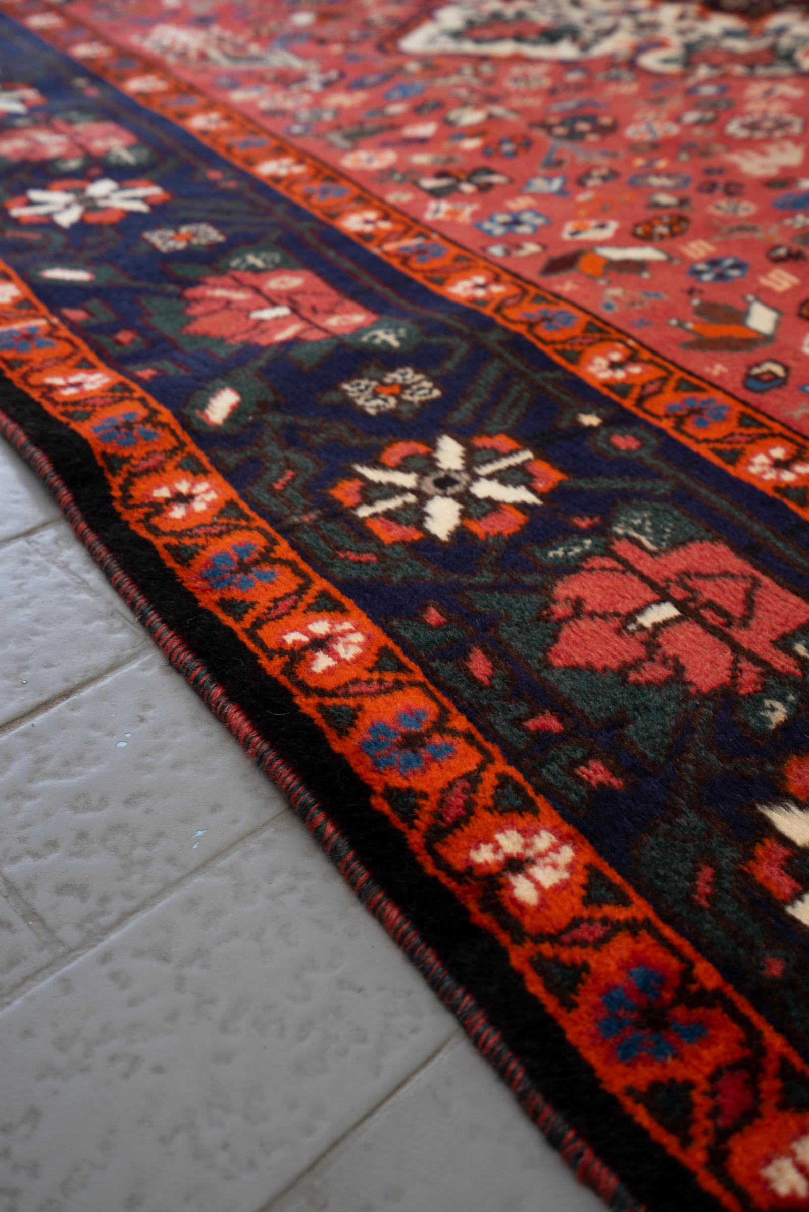 Shahreza Triple Toranj Flora and Fauna Persian Rug