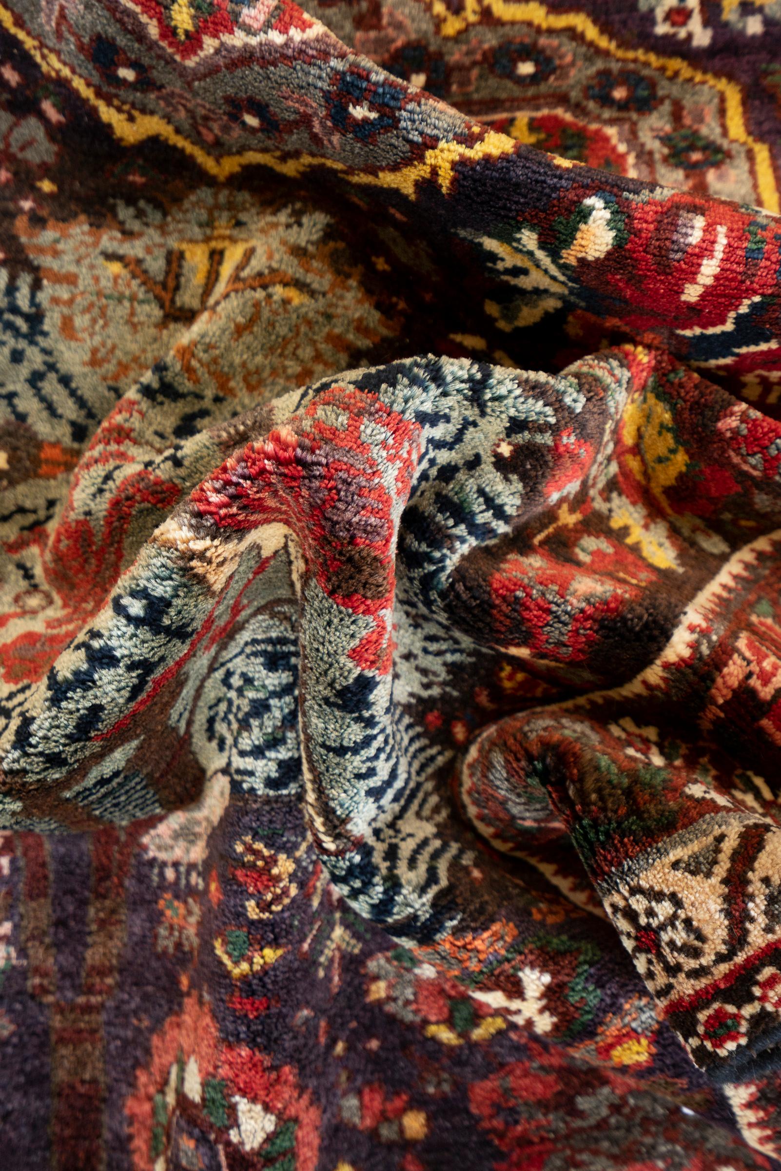 Antique Bakhtiari Faradonbeh Tree of Life Persian Runner Rug