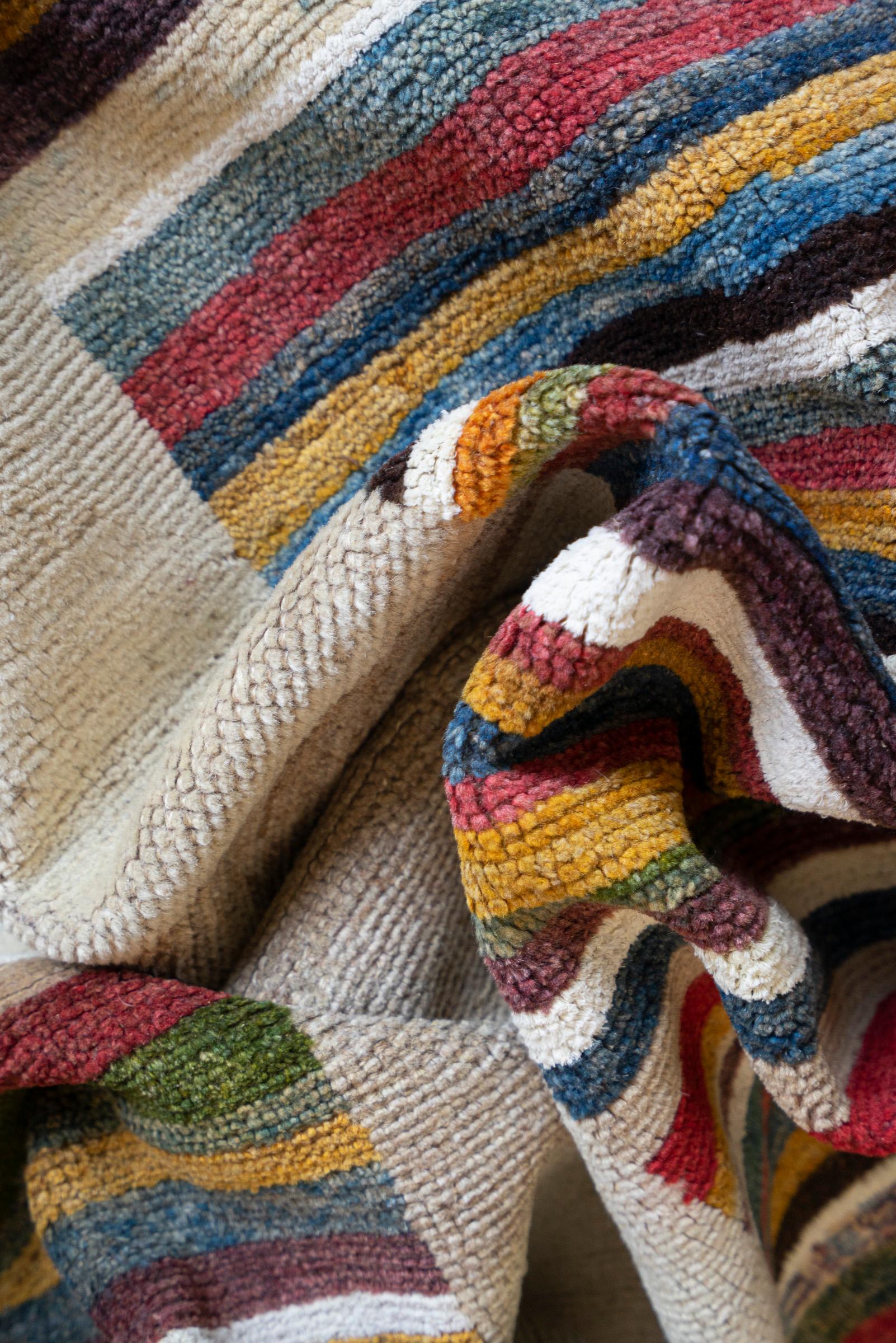 New Weave Lori Shooli Stripes Persian Gabbeh Rug
