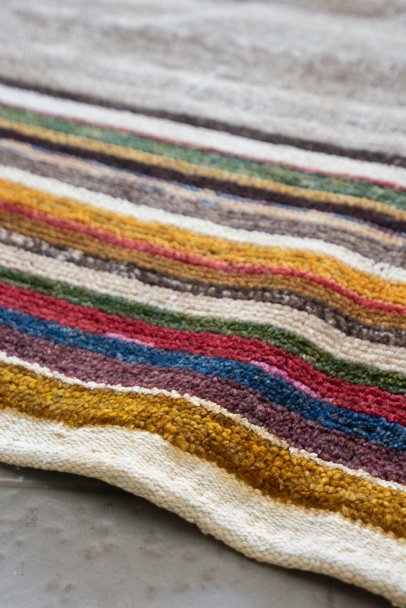 New Weave Lori Shooli Stripes Persian Gabbeh Rug