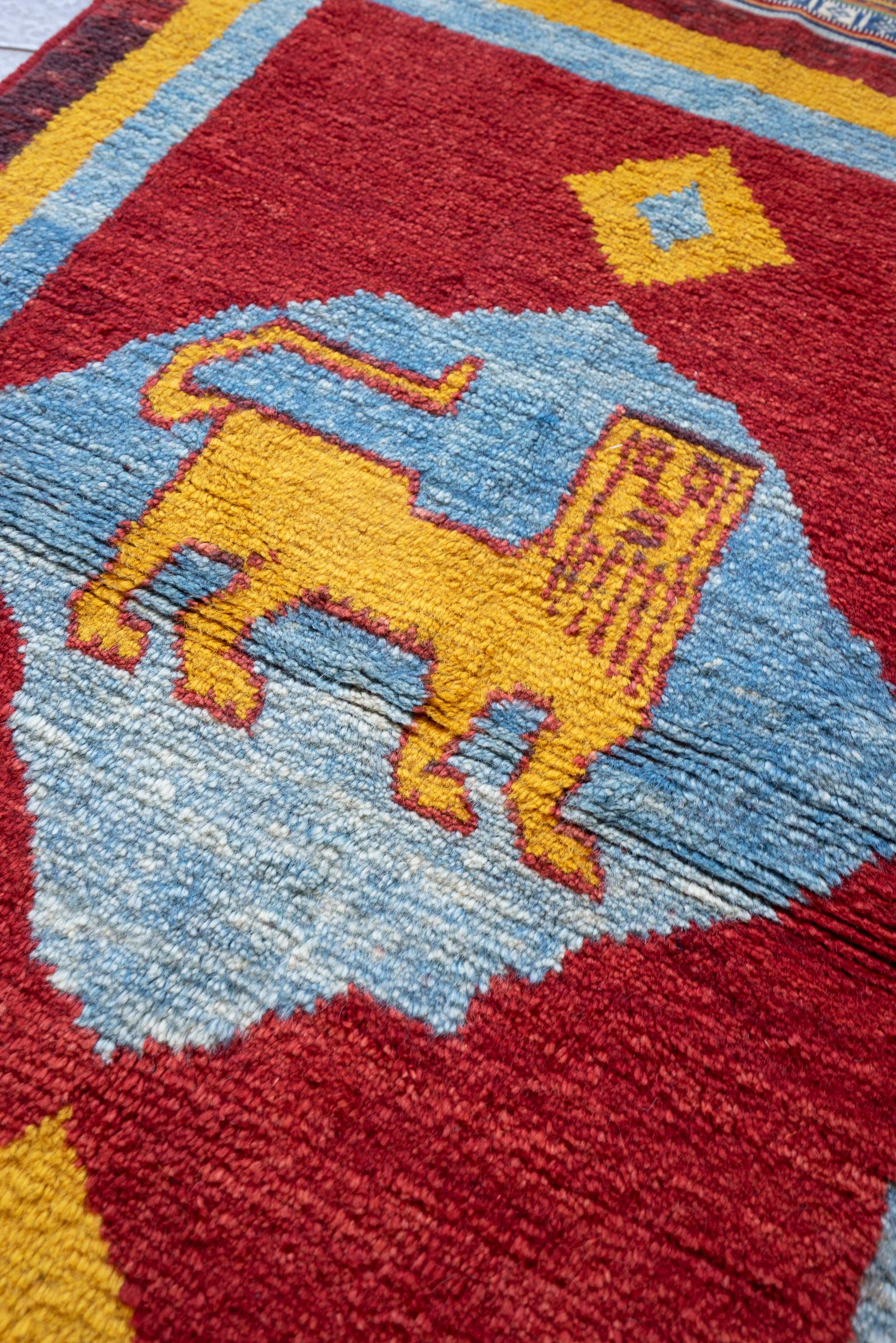 New Weave Qashqai Fine Lion Persian Gabbeh Rug