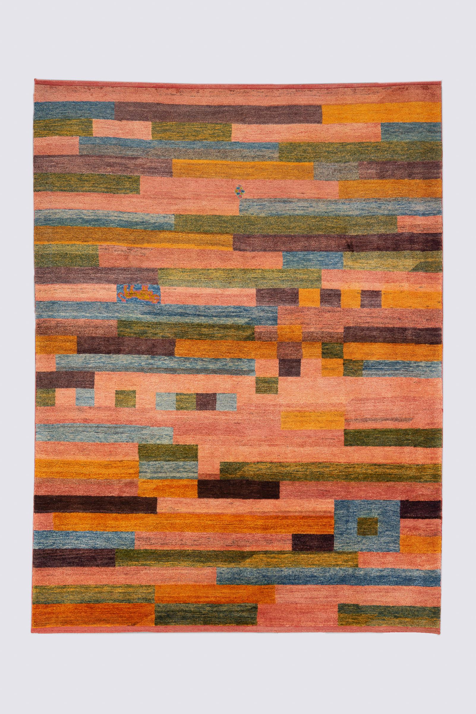 New Weave Lori Shooli Kheshti Qalat Persian Gabbeh Rug, 284x212cm