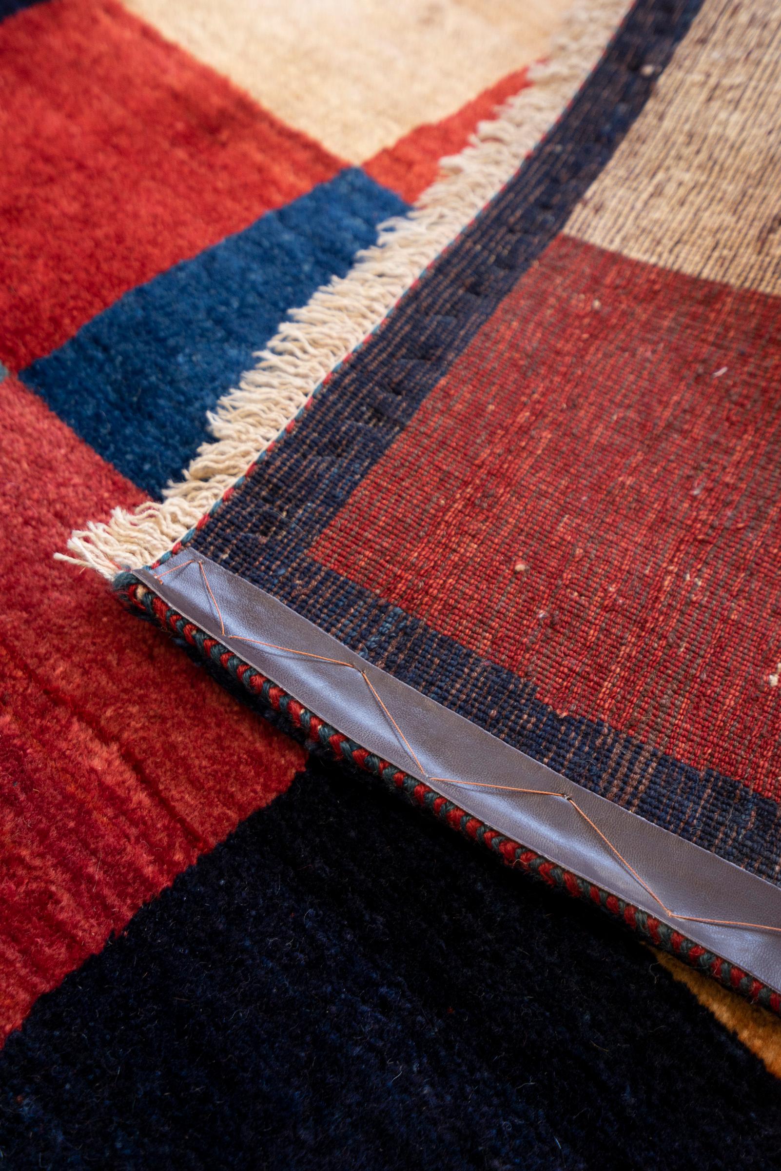 Super Fine Kashkouli Checkered Persian Gabbeh Rug
