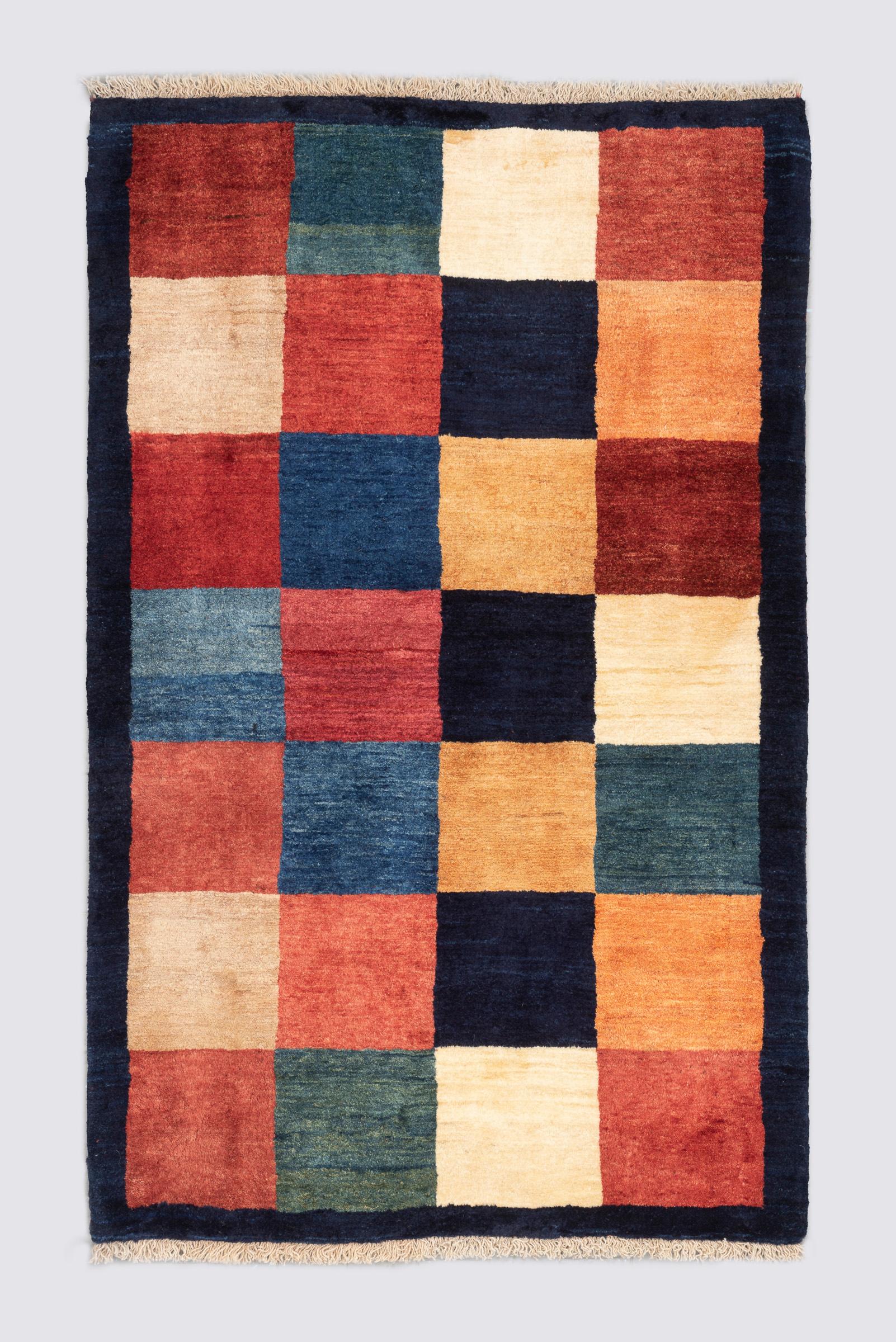 Qashqai checkered Gabbeh