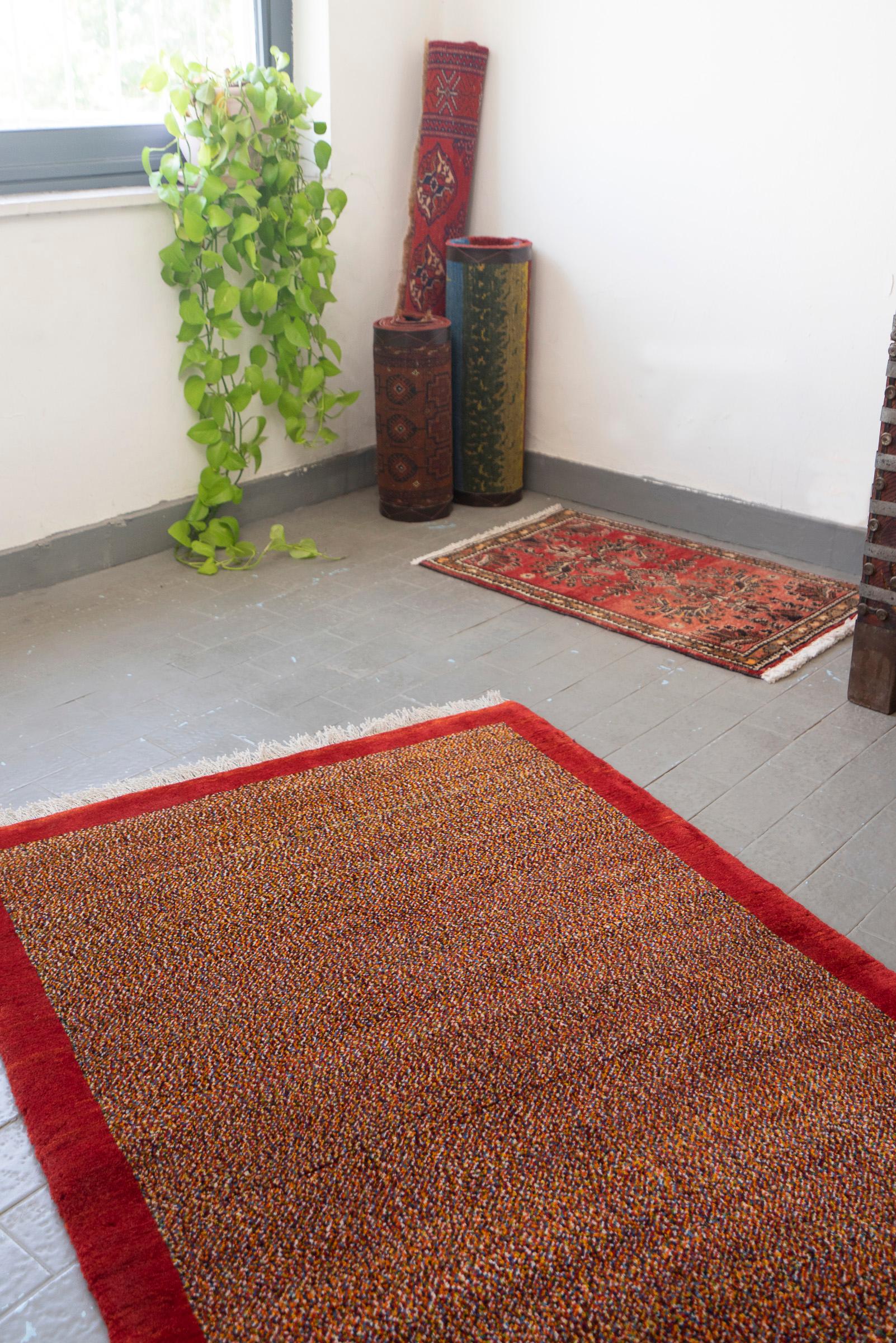 New Weave Fine Qashqai Micro Checkered Persian Gabbeh