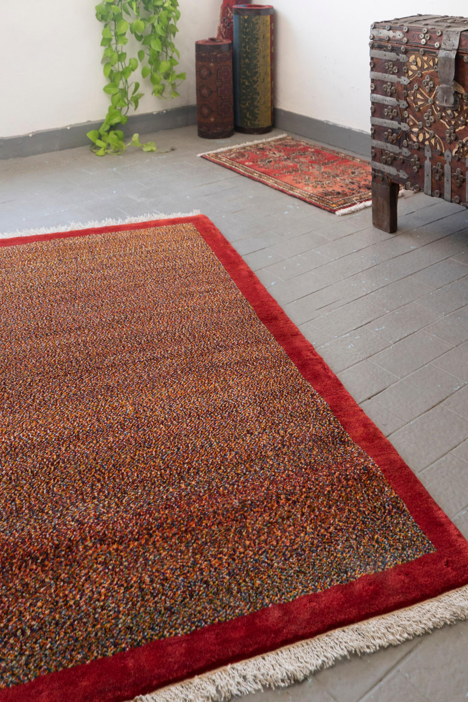 New Weave Fine Qashqai Micro Checkered Persian Gabbeh