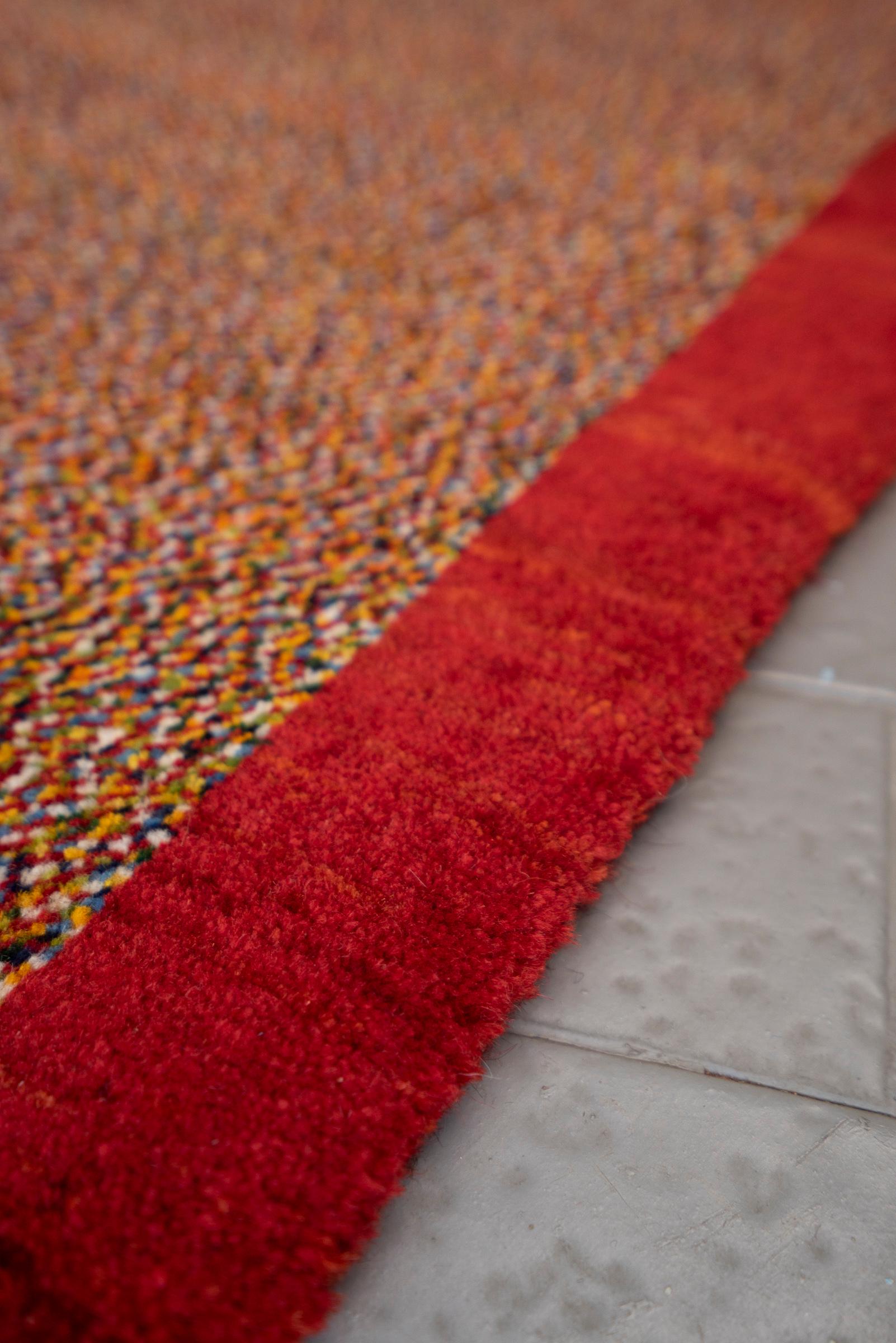 New Weave Fine Qashqai Micro Checkered Persian Gabbeh