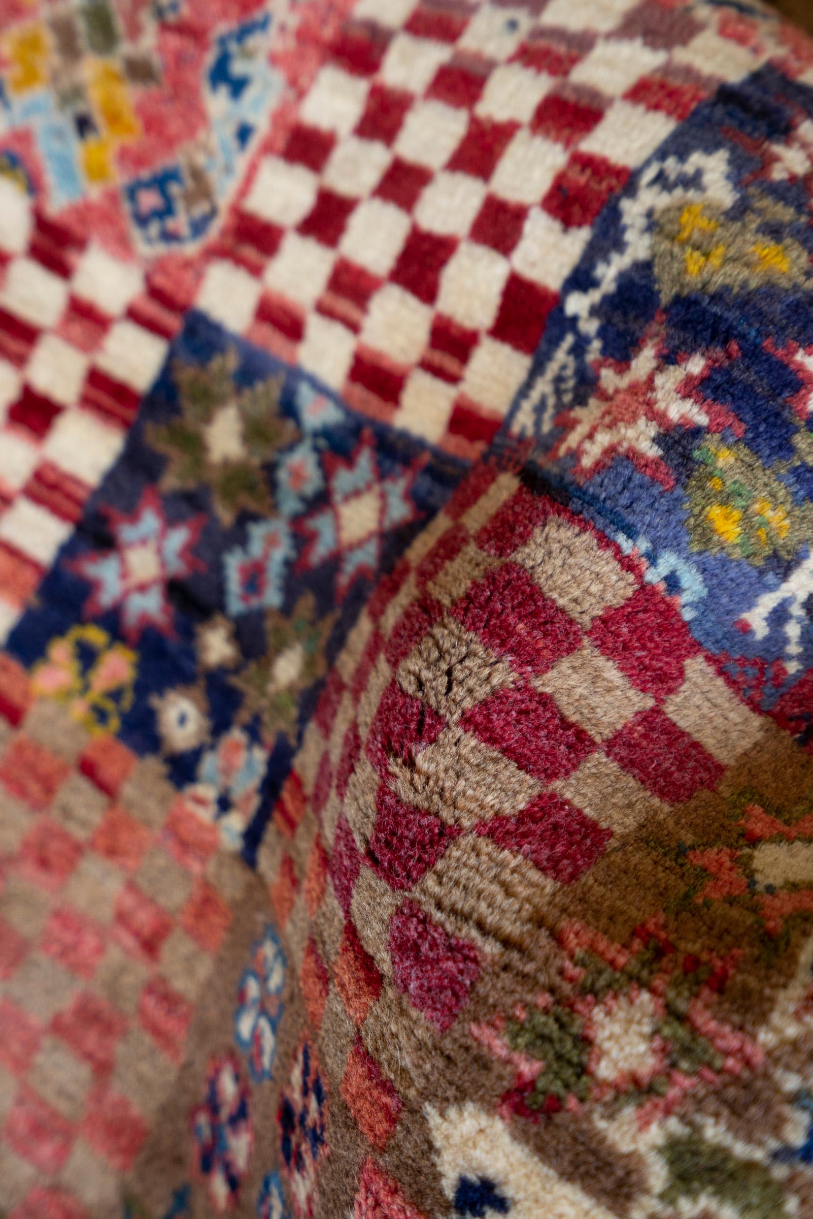 Checkered Qashqai Persian Gabbeh Rug