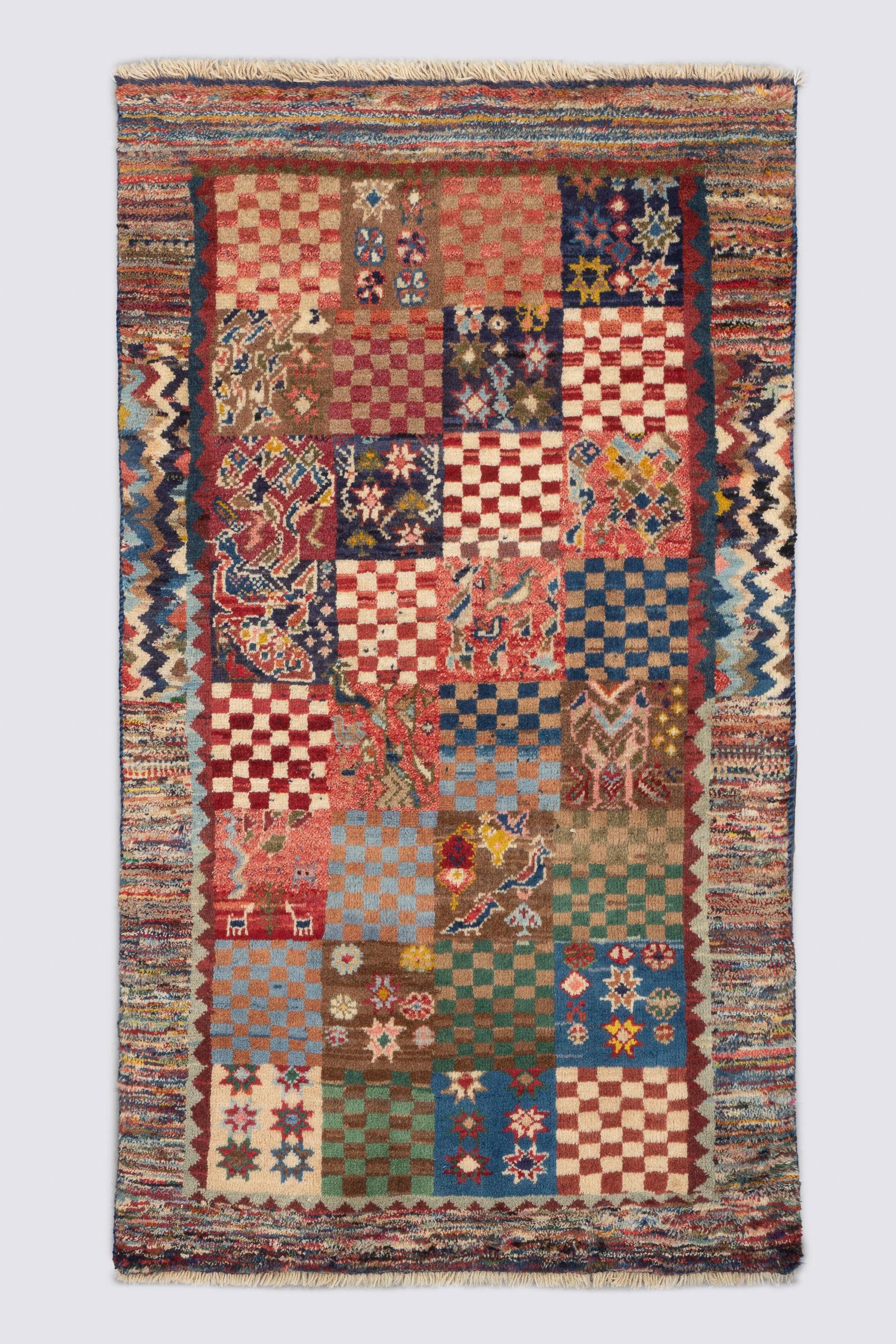 Checkered Qashqai Gabbeh