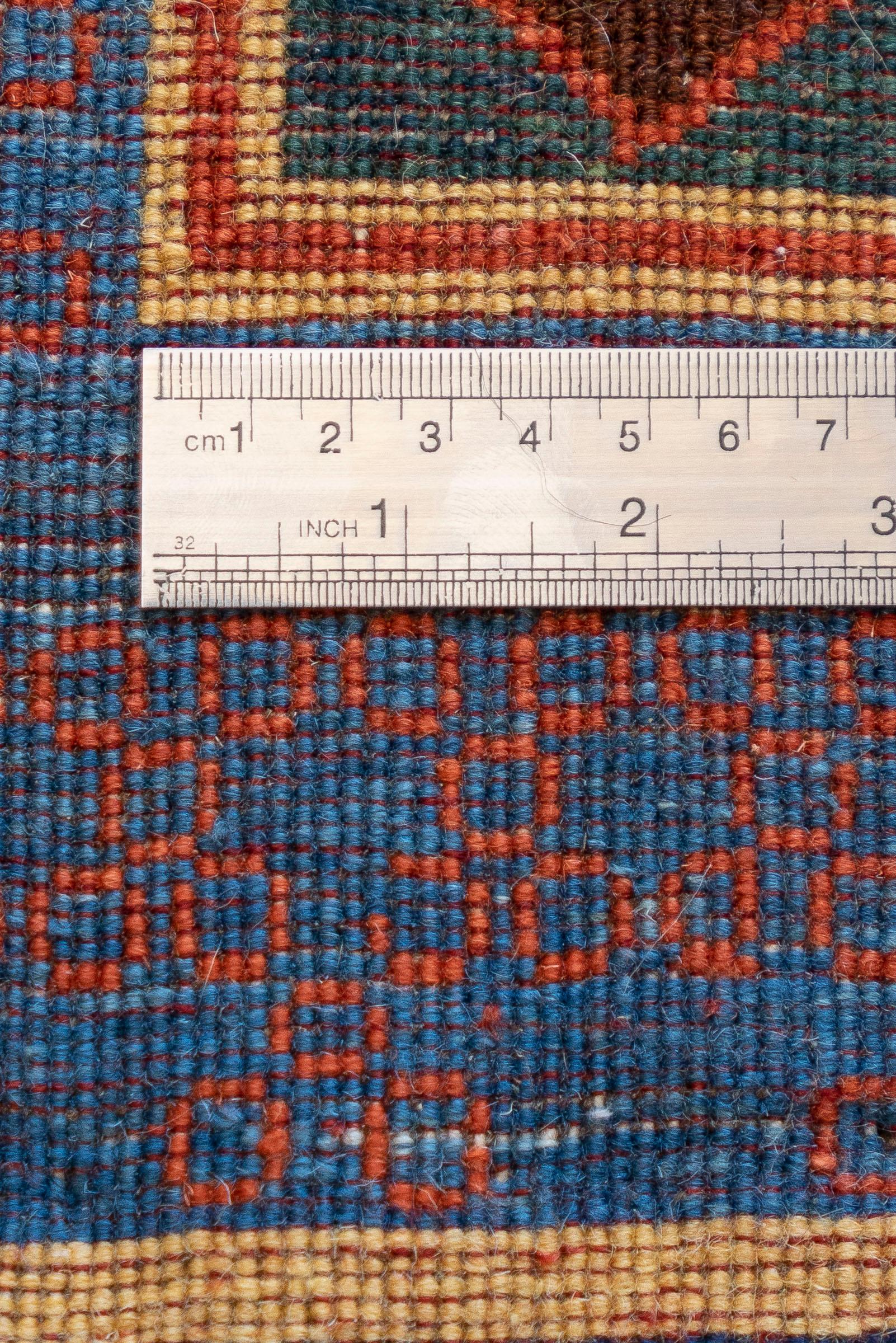 Contemporary Fine Qashqai Diamonds Persian Gabbeh Rug